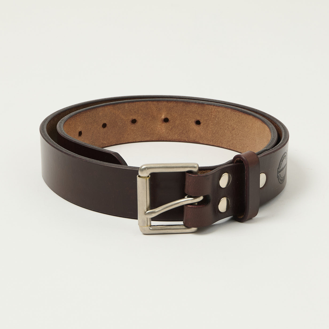 Barnes & Moore Roller Belt - Oxblood/Nickel