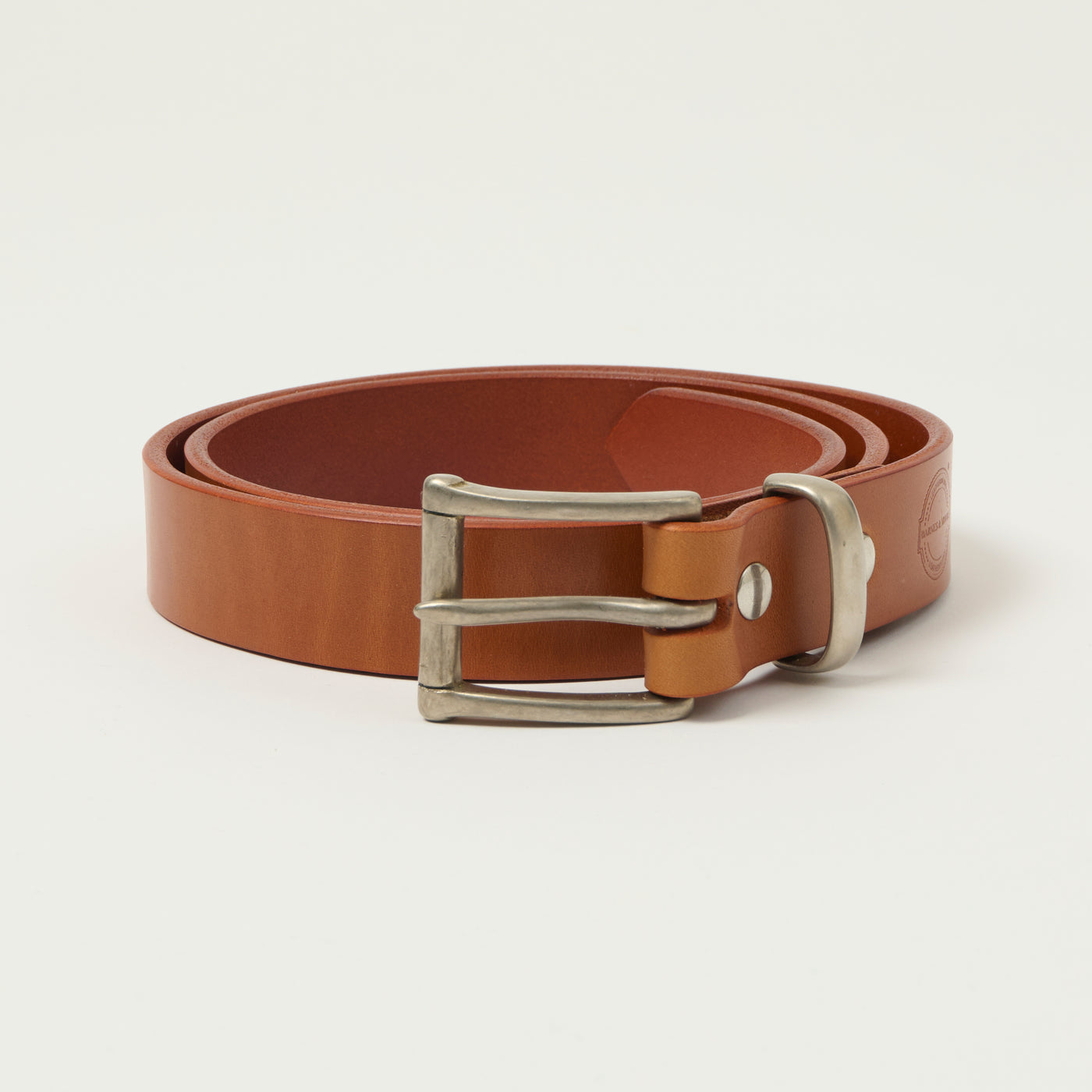 Barnes & Moore Slim Belt - Harness Tan/Nickel