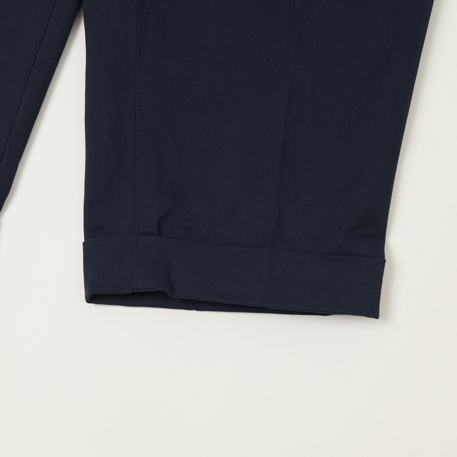 Beams Plus Double Pleat Twill Trousers - Navy