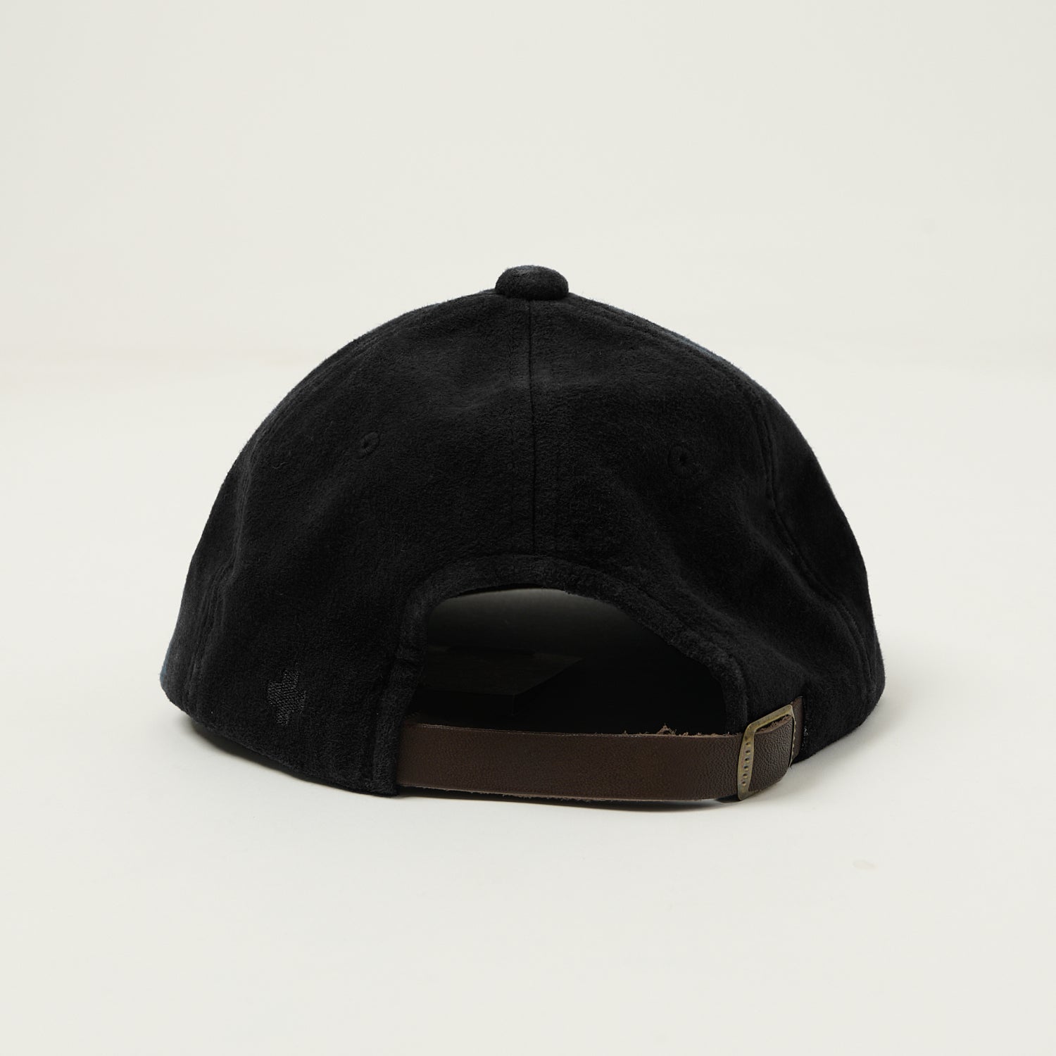Beams Plus Suede Six Panel Baseball Cap - Black