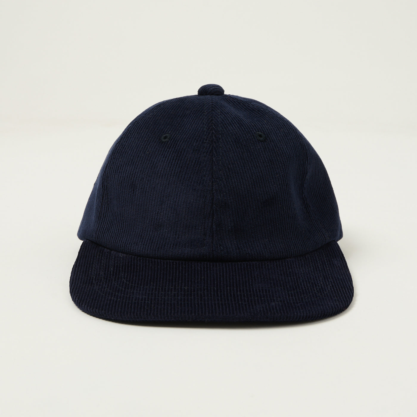 Beams Plus Corduroy Six Panel Baseball Cap - Navy