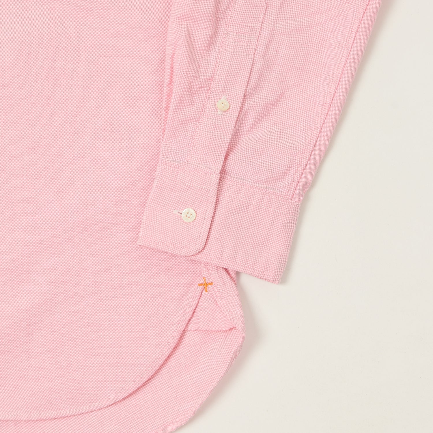Beams Plus Button Down Oxford Shirt - Pink