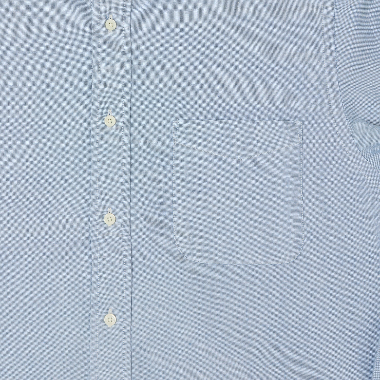 Beams Plus Button Down Oxford Shirt - Blue