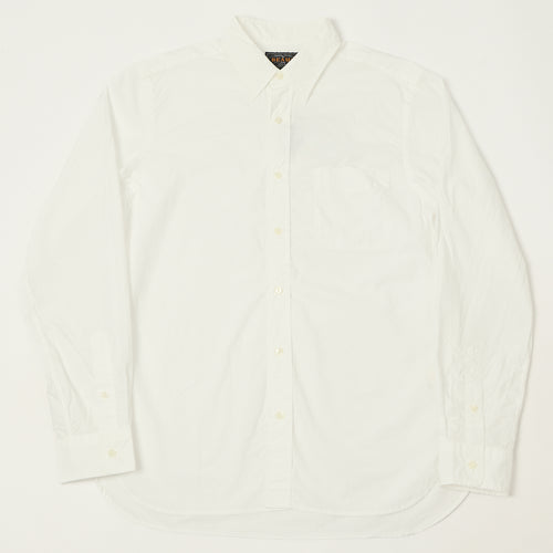 Beams Plus Poplin Button Up Shirt - White