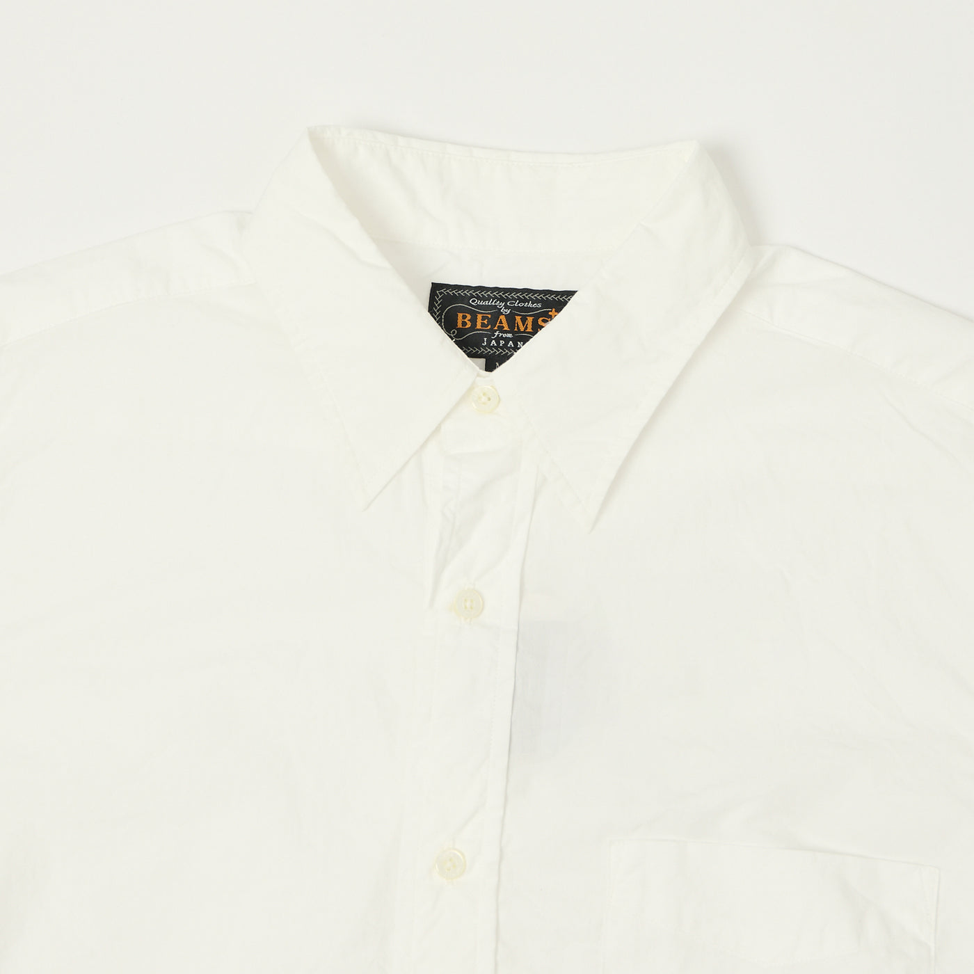 Beams Plus Poplin Button Up Shirt - White