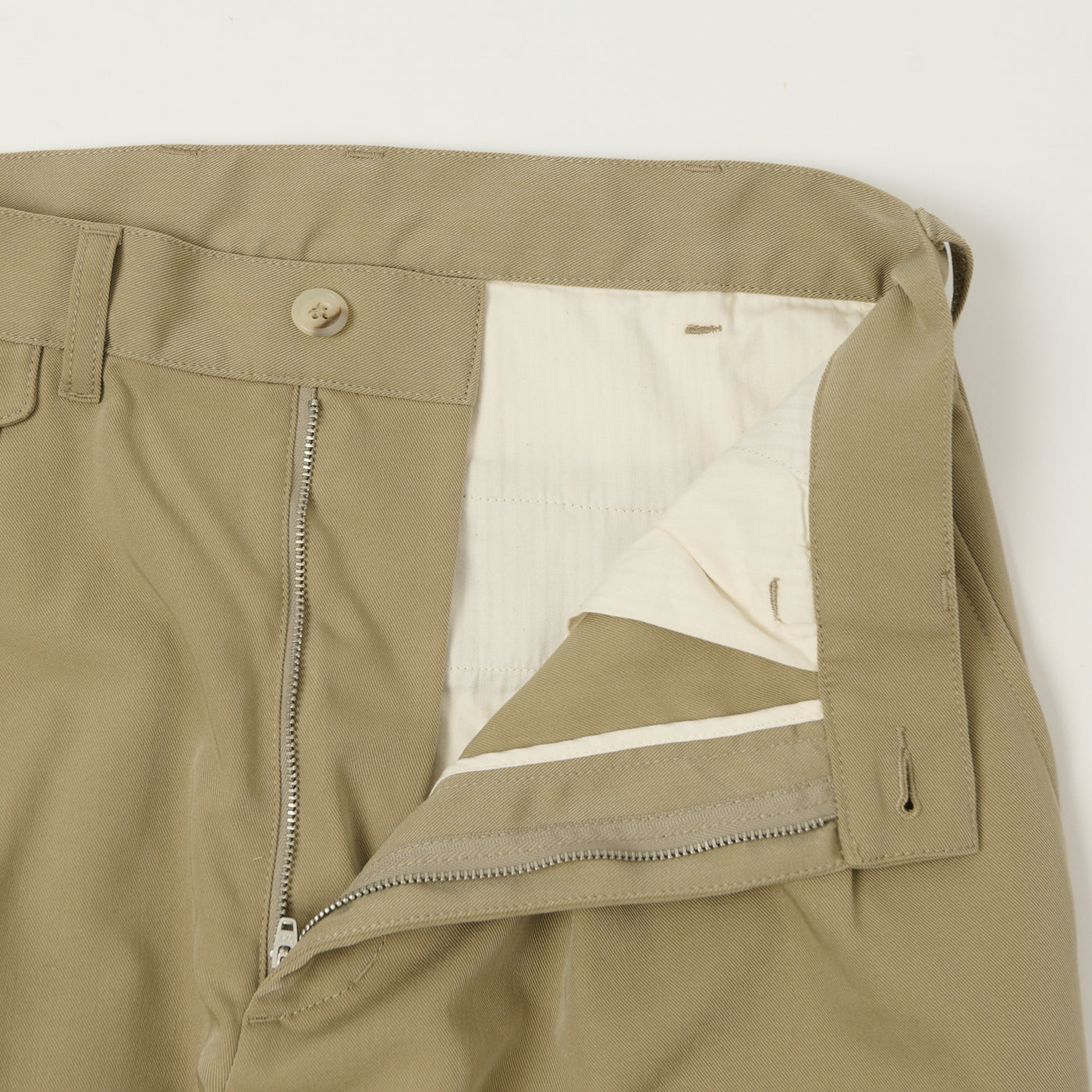 Beams Plus Double Pleat Trousers - Sand