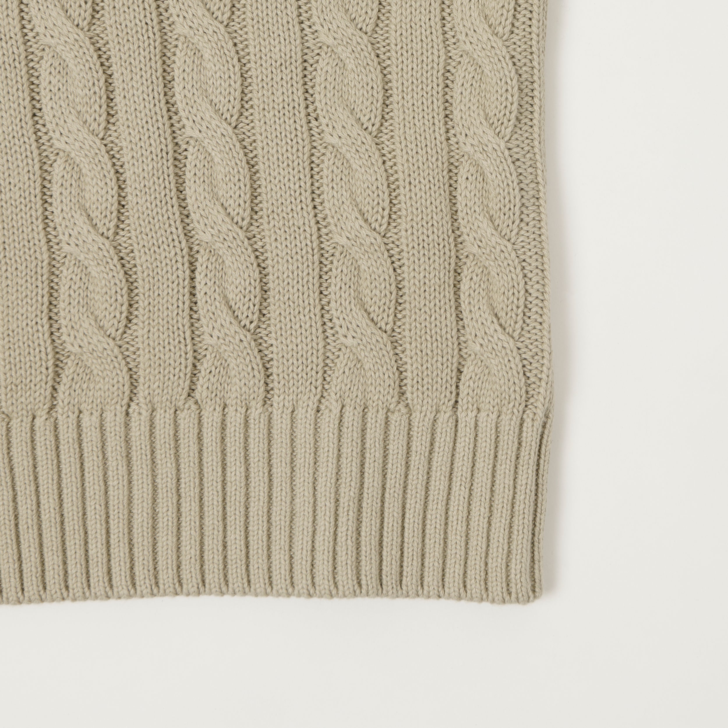 Beams Plus Cable Knit Vest - Grey