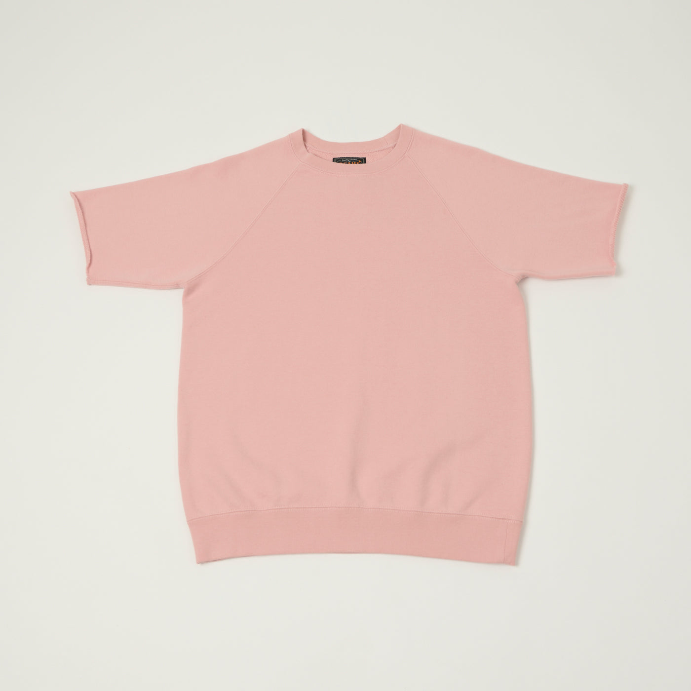 Beams Plus Cut Off Sleeve Raglan Sweatshirt - Pink