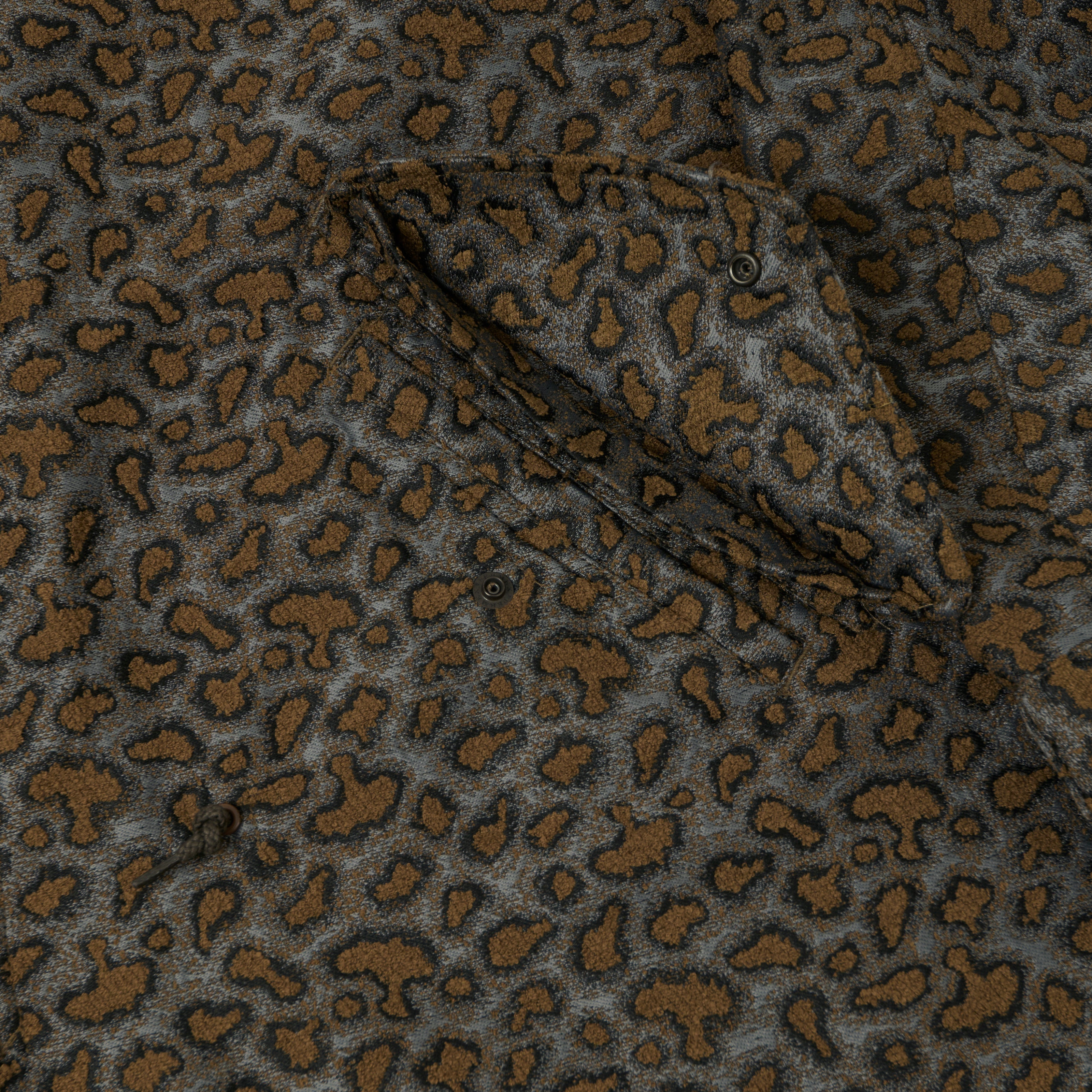 Beams Plus Camo Jacquard Parka - Charcoal