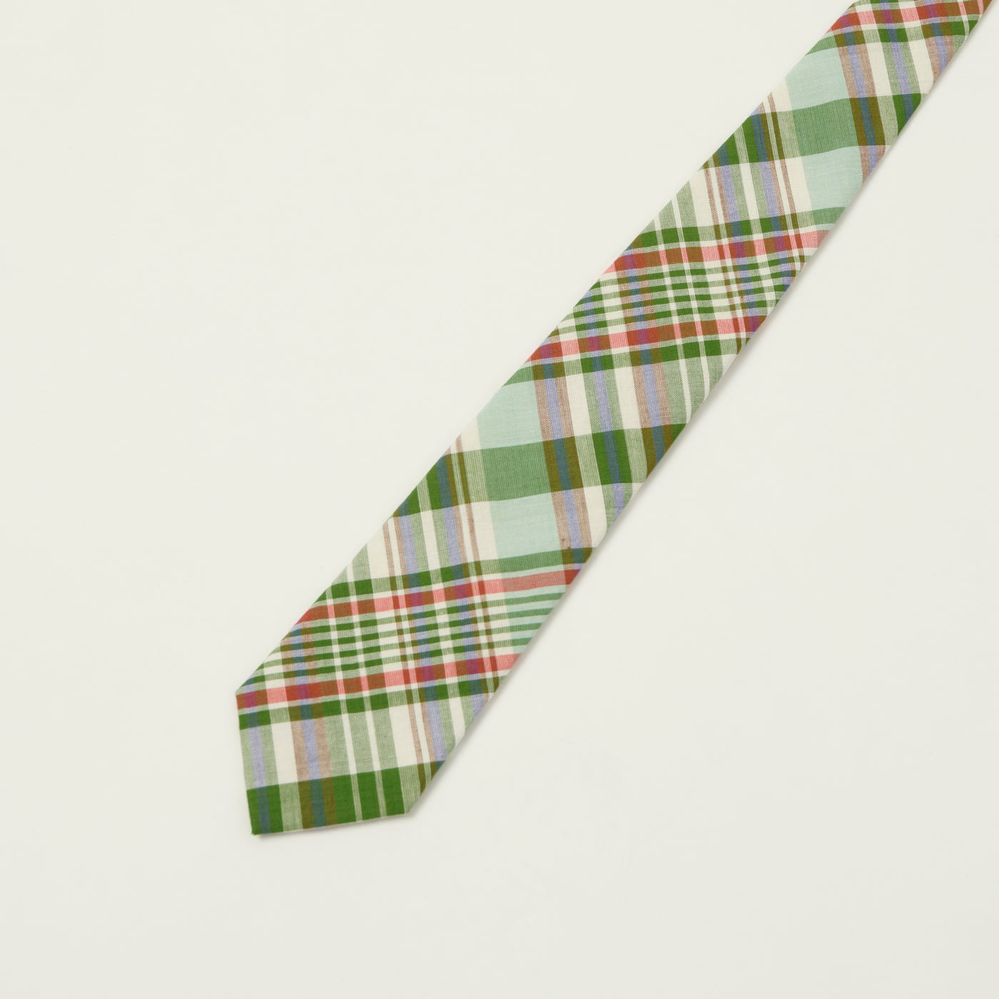 Beams Plus Madras Panel Tie - Green