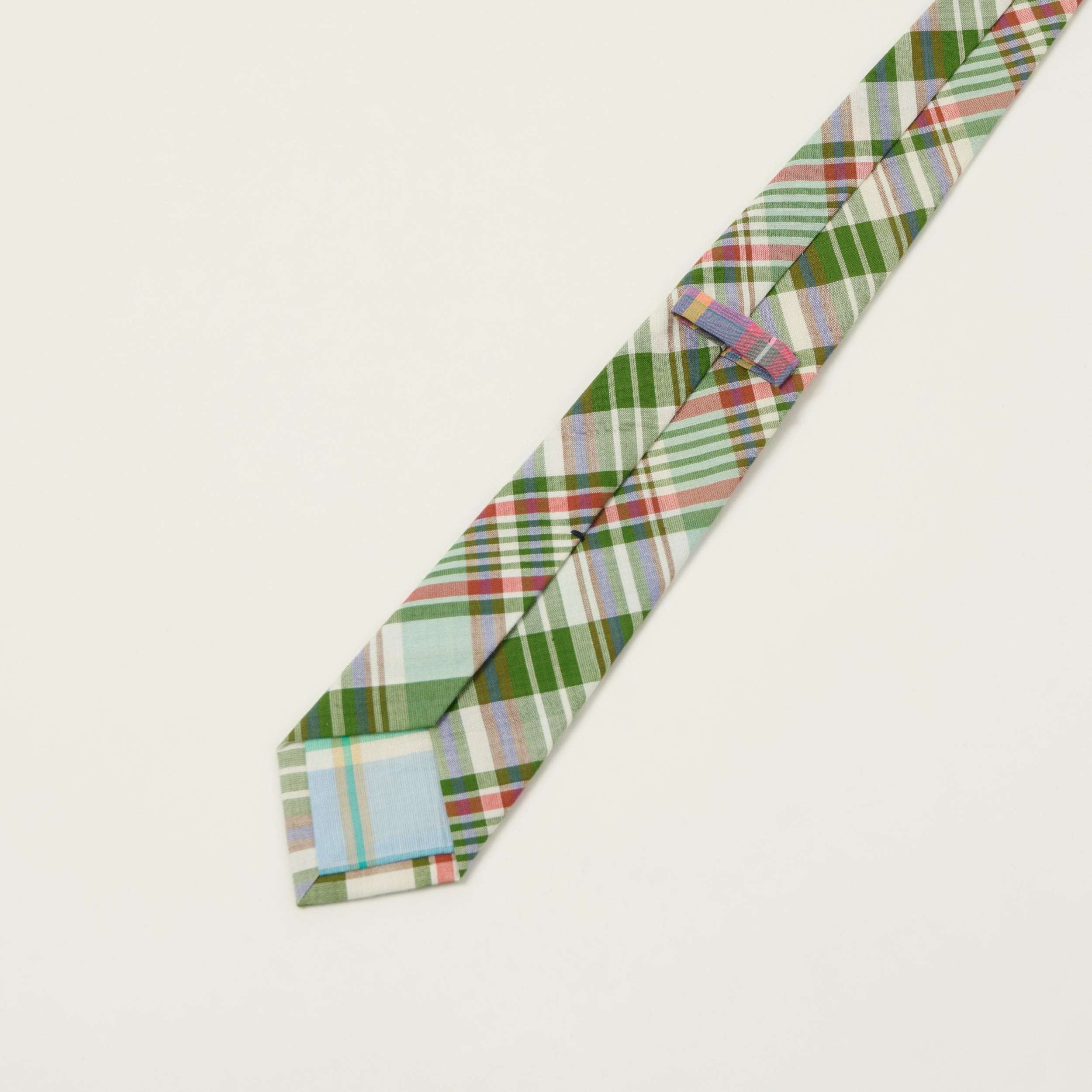 Beams Plus Madras Panel Tie - Green