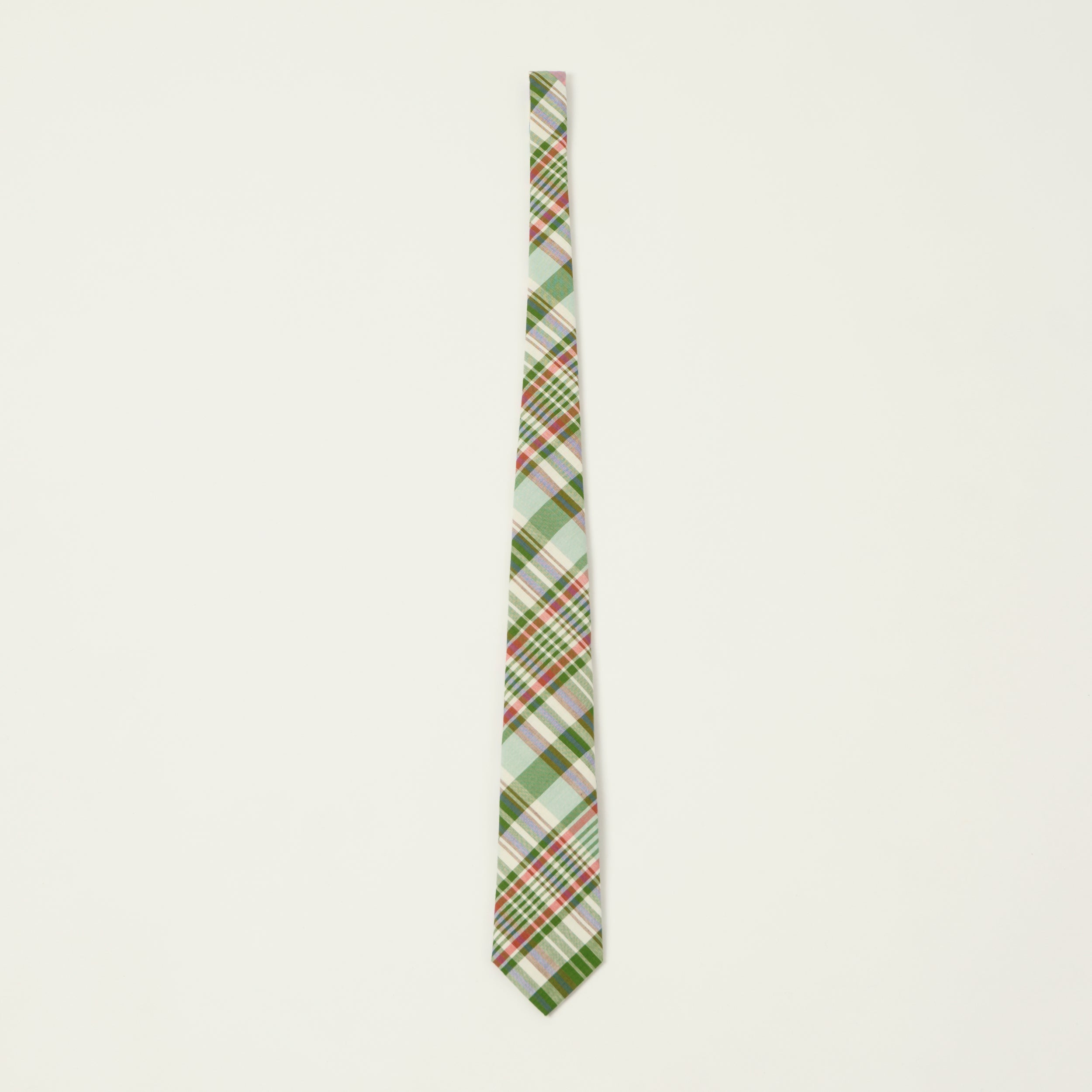 Beams Plus Madras Panel Tie - Green