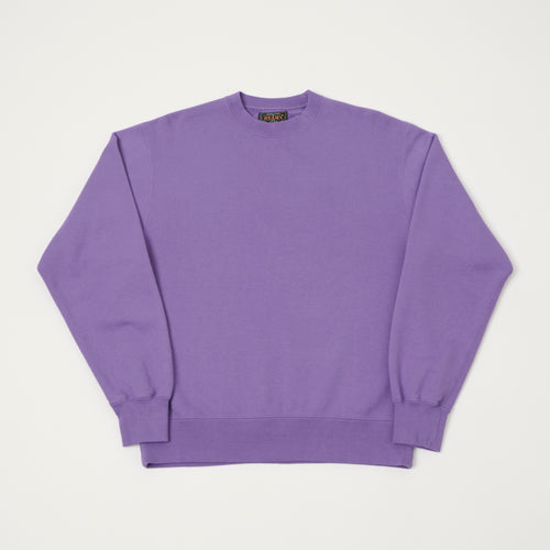 Beams Plus 'Marudou' Crewneck Sweatshirt - Purple