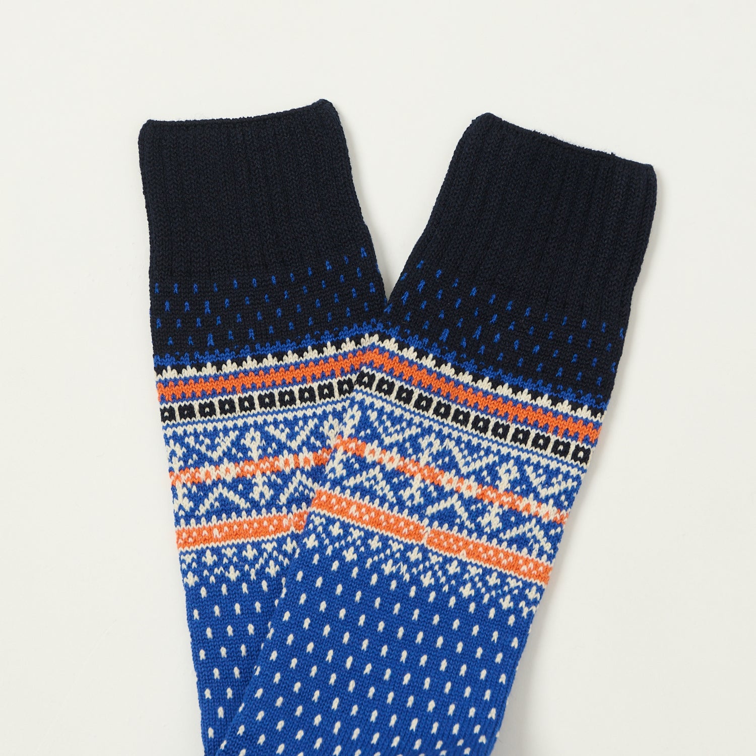 Beams Plus Nordic Socks - Blue
