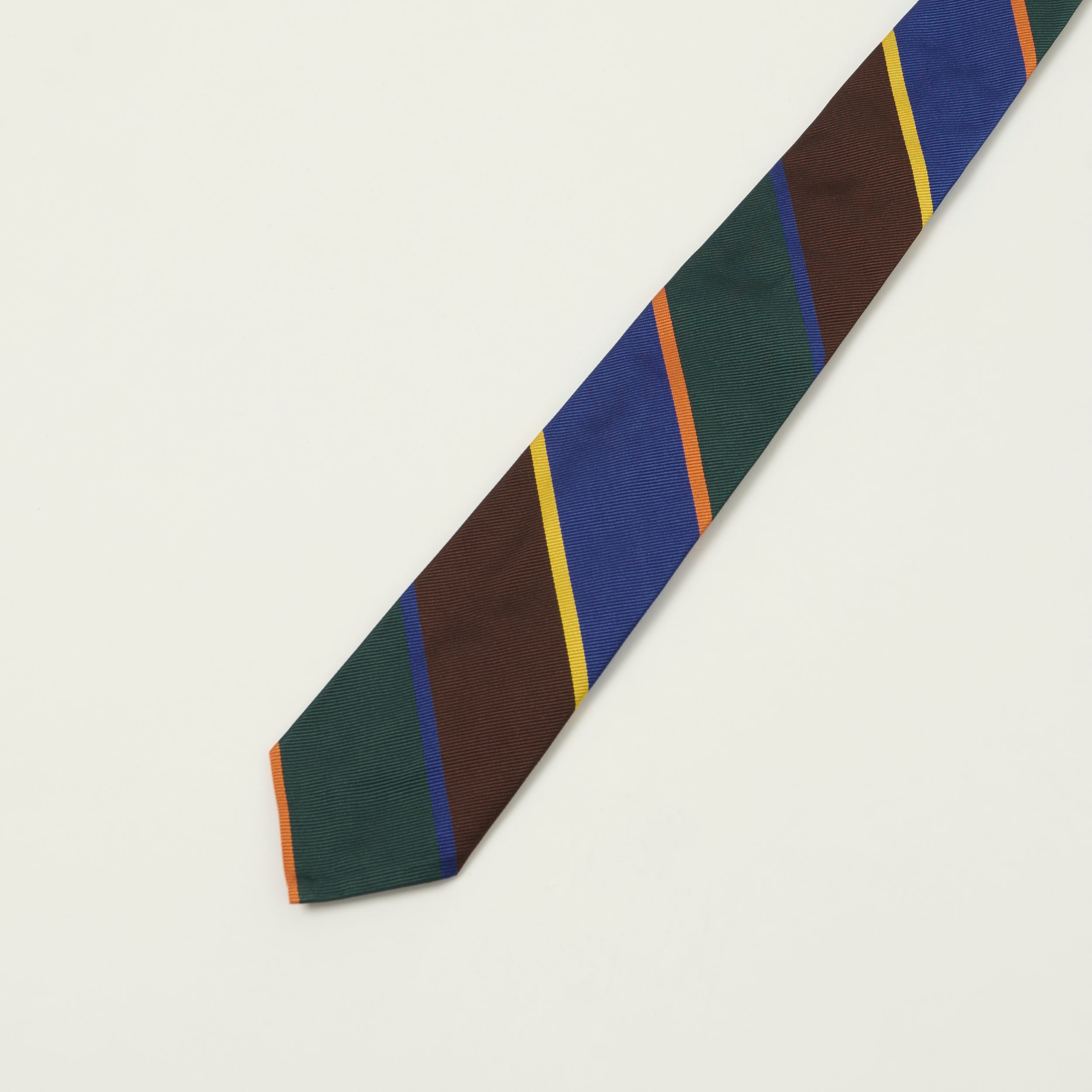 Beams Plus Preppy Striped Tie - Blue/Green