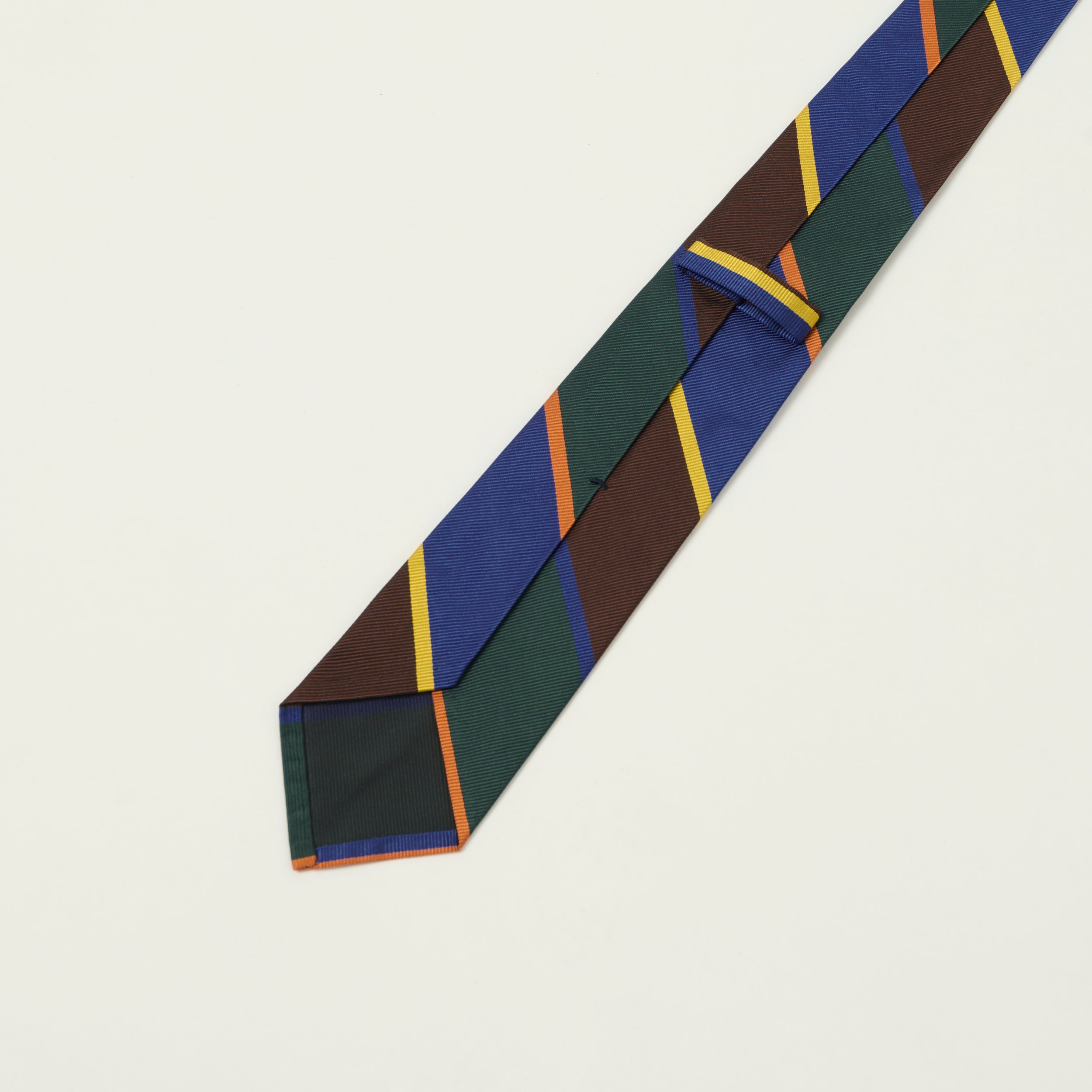 Beams Plus Preppy Striped Tie - Blue/Green