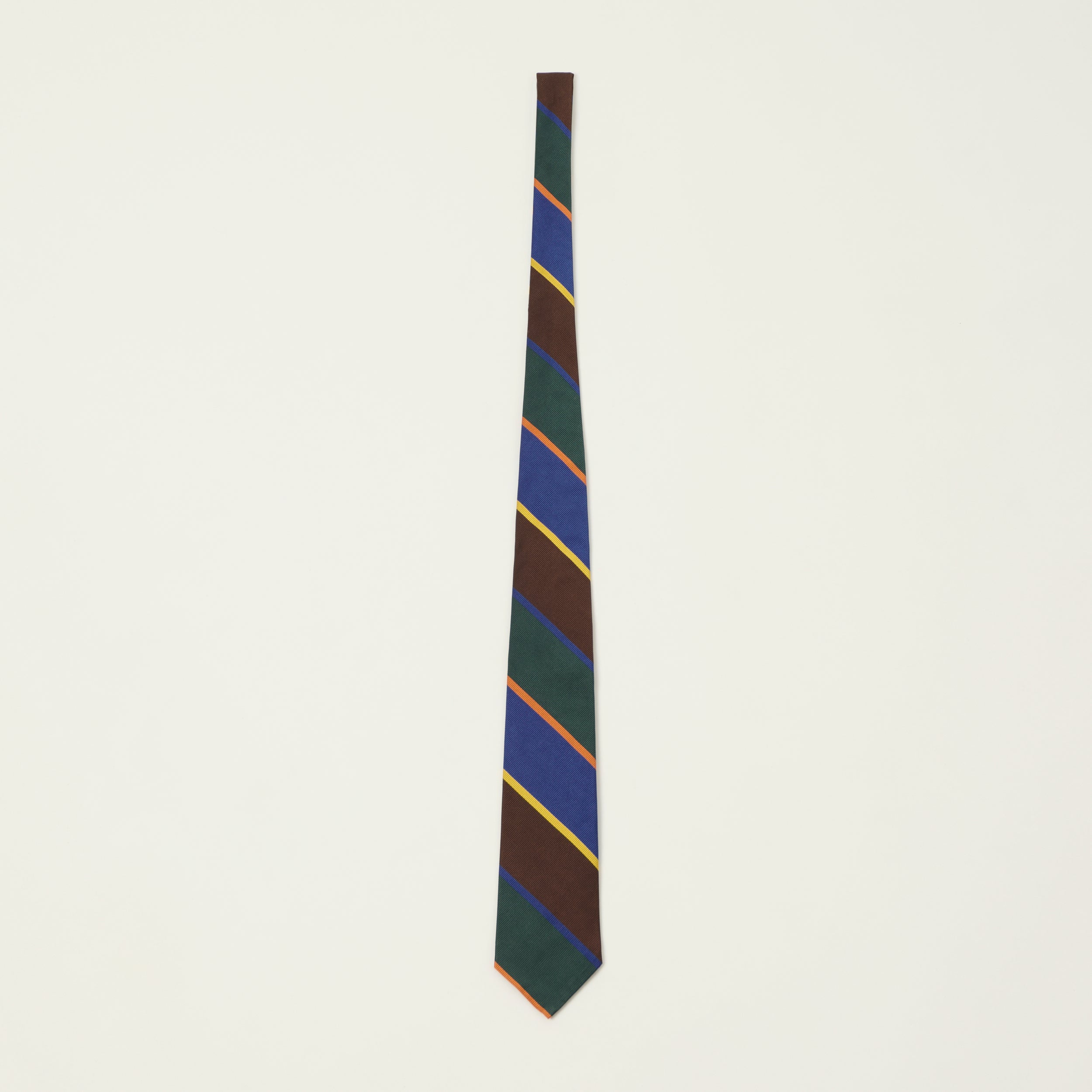 Beams Plus Preppy Striped Tie - Blue/Green