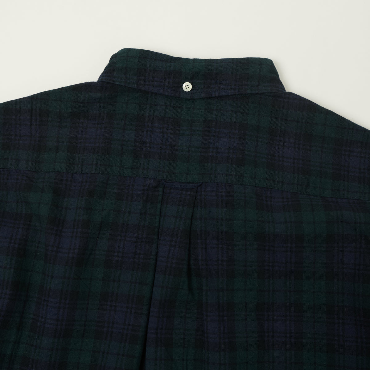 Beams Plus Button Down Oxford Shirt - Indigo/Black Watch