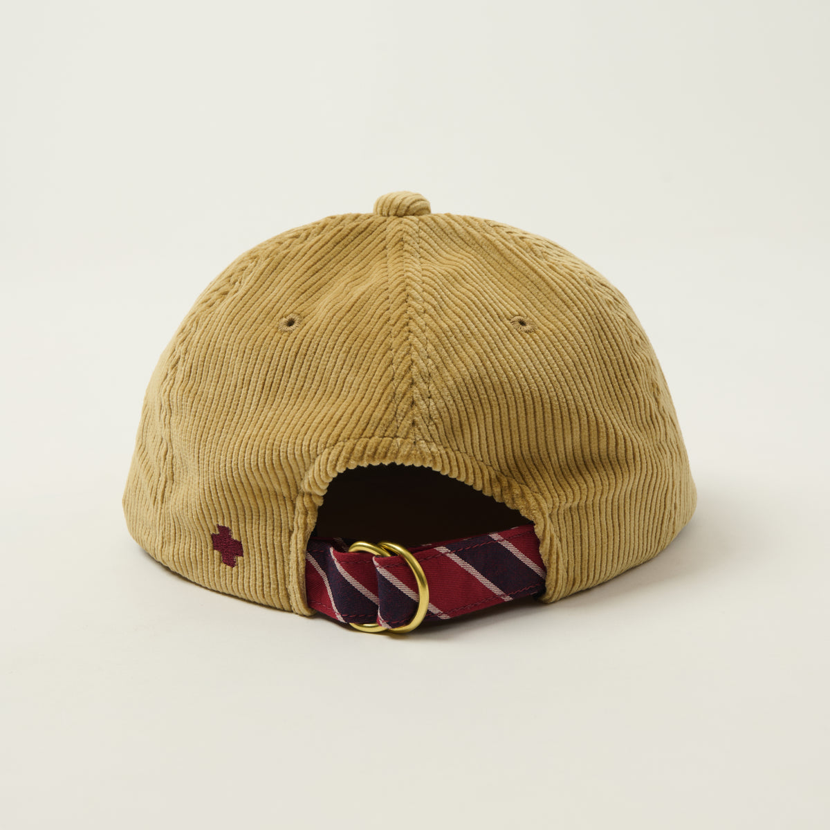 Beams Plus Corduroy Six Panel Baseball Cap - Beige