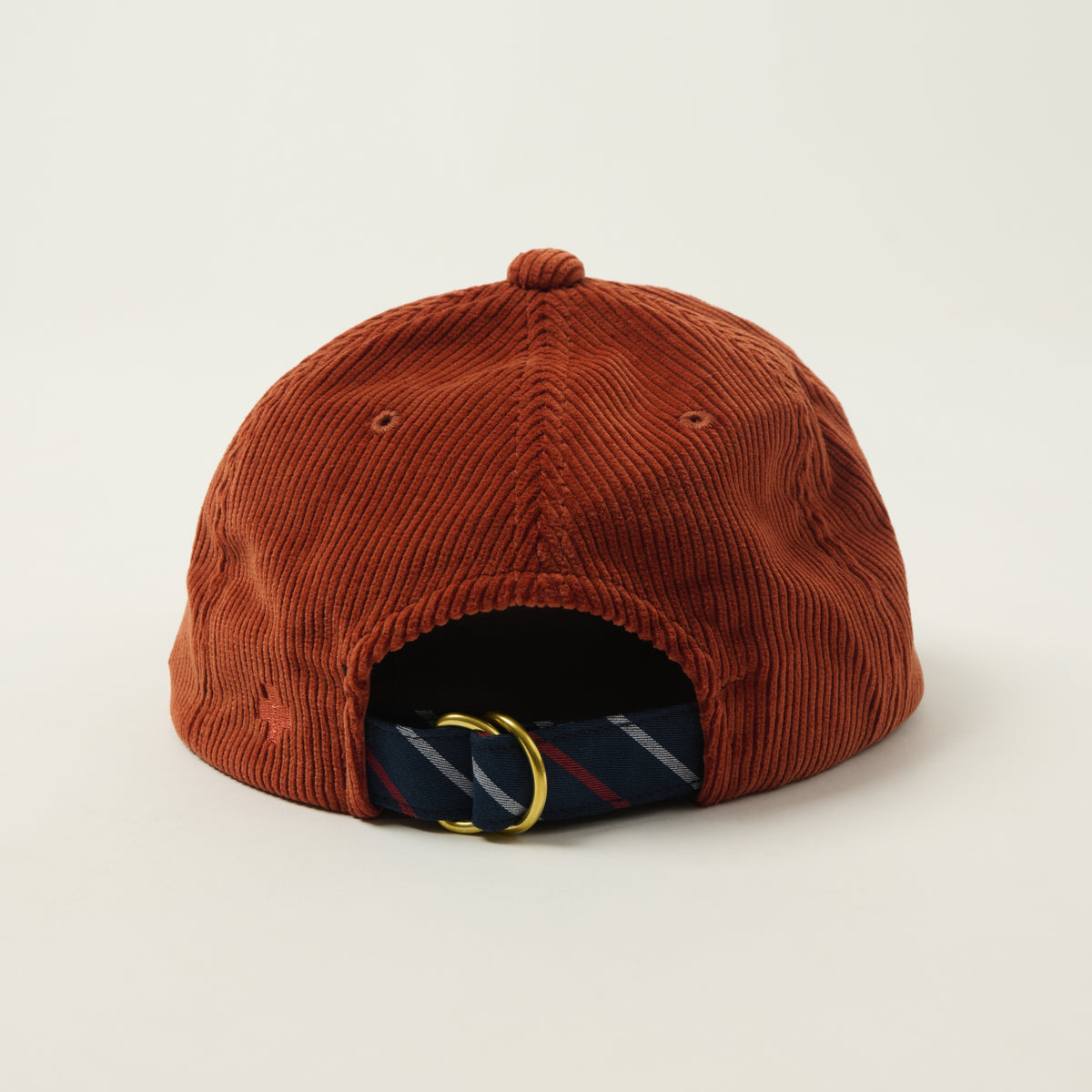 Beams Plus Corduroy Six Panel Baseball Cap - Brick