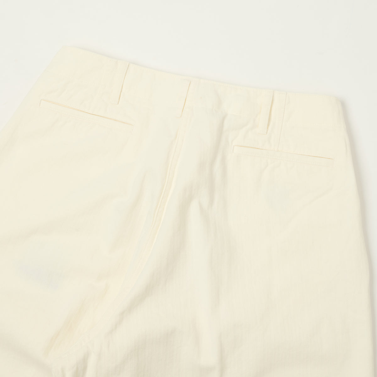 Beams Plus Herringbone Twill Chinos - White