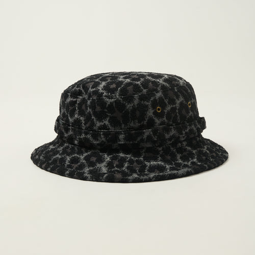Beams Plus Jacquard Camo Jungle Hat - Black
