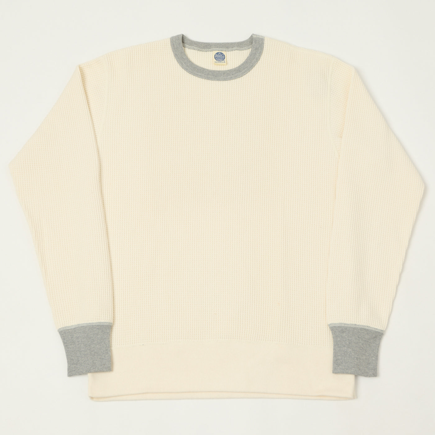 TOYS McCOY 'Big Waffle' Thermal Sweatshirt - Natural/Grey