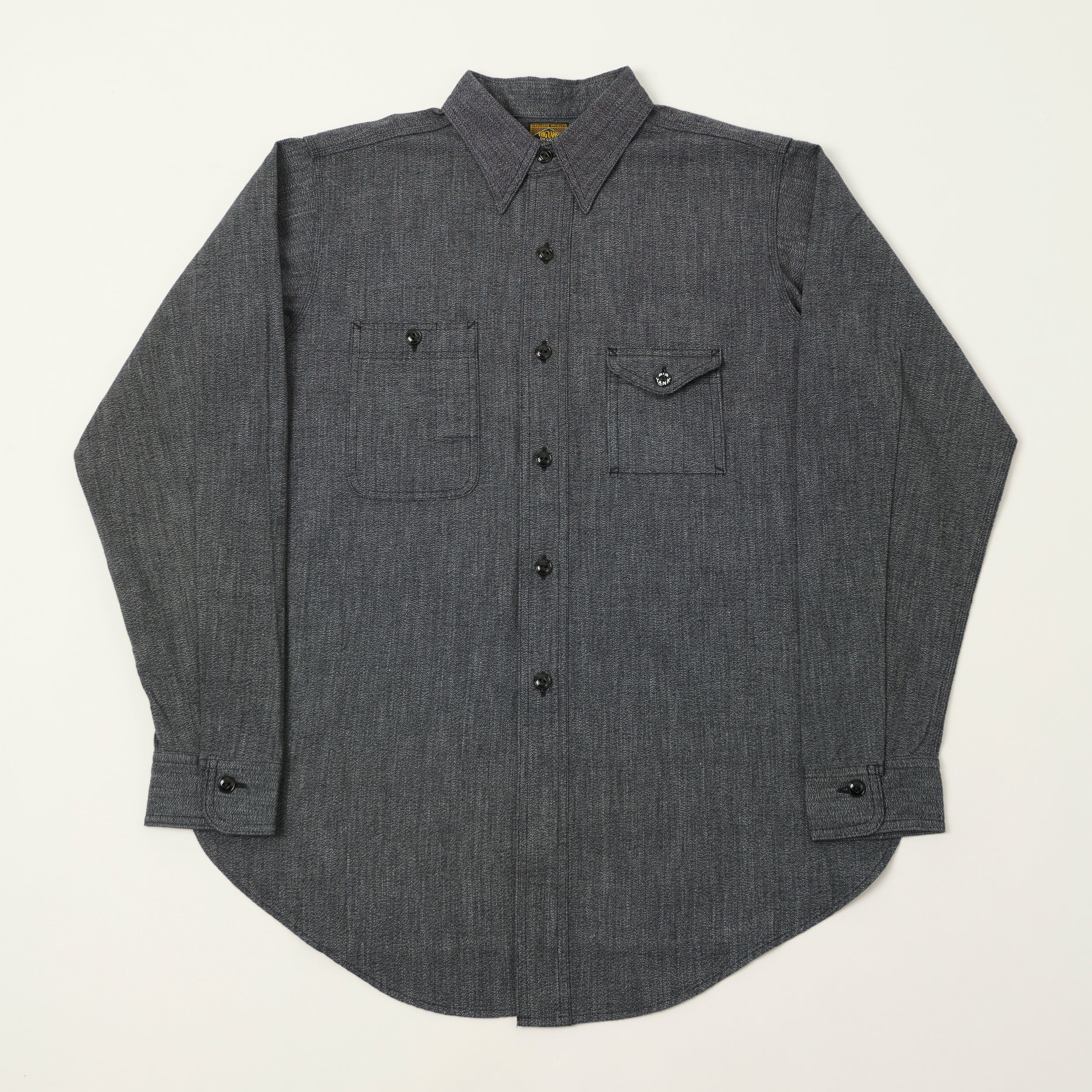 Big Yank '1935 Original' Covert Cloth Work Shirt - Black