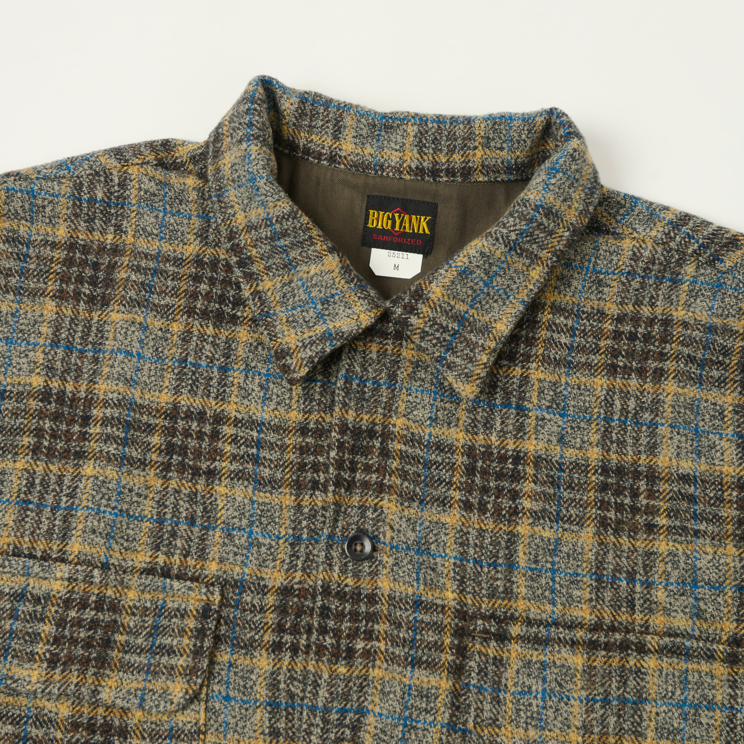 Big Yank 'Roger' Cotton Tweed Plaid Shirt - Grey