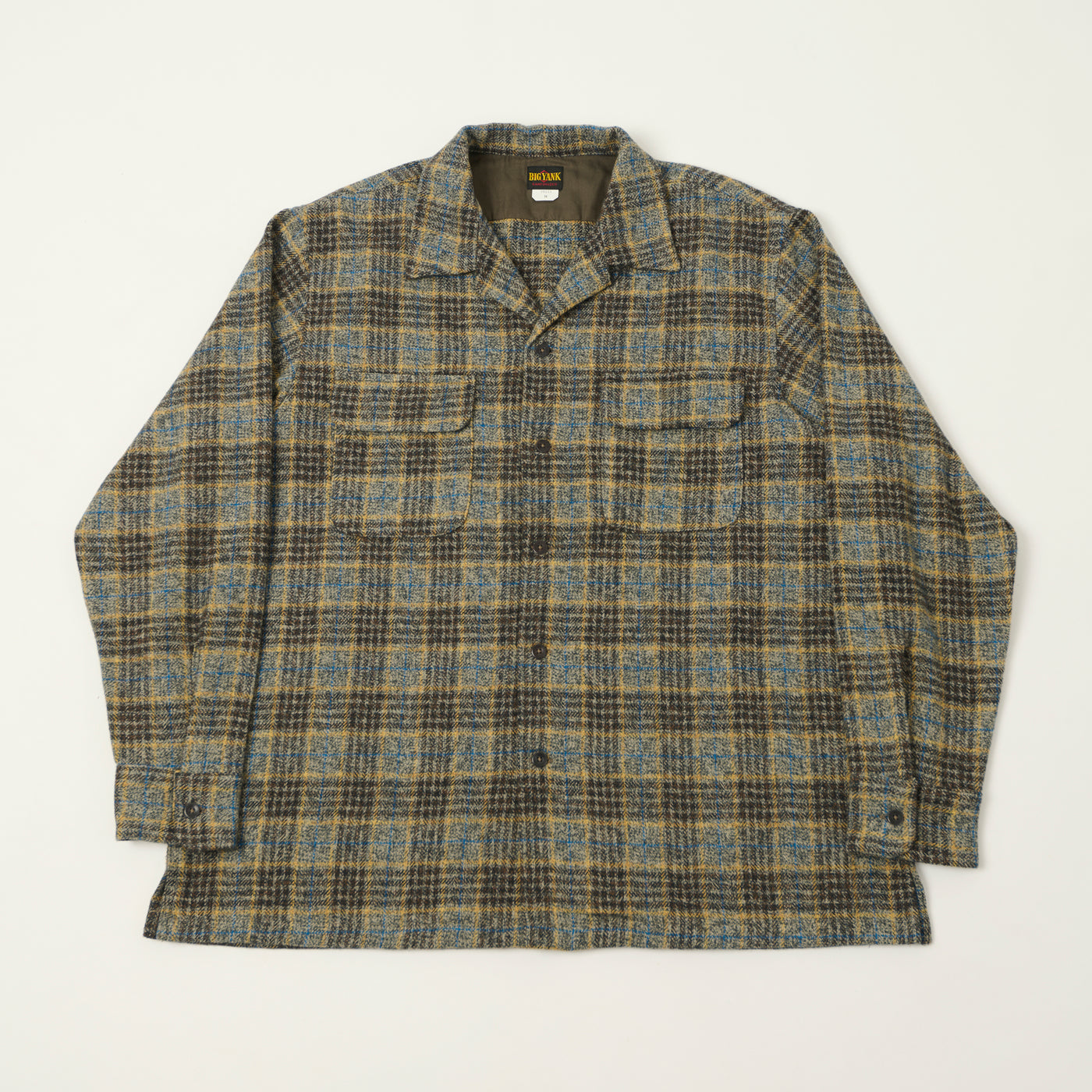 Big Yank 'Roger' Cotton Tweed Plaid Shirt - Grey