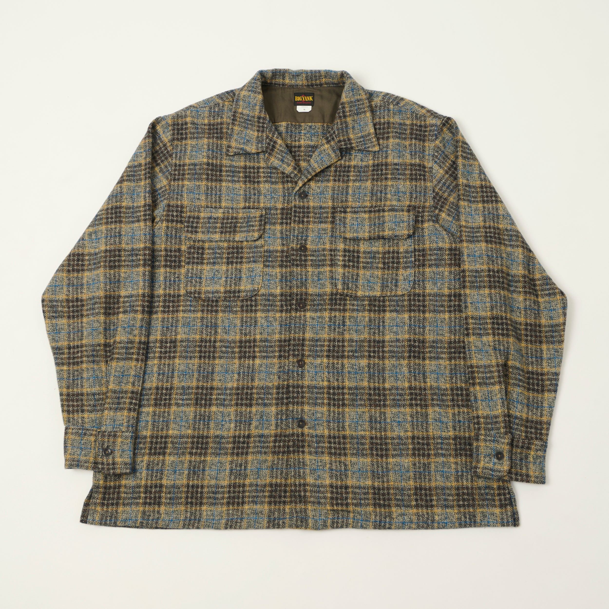 Big Yank 'Roger' Cotton Tweed Plaid Shirt - Grey