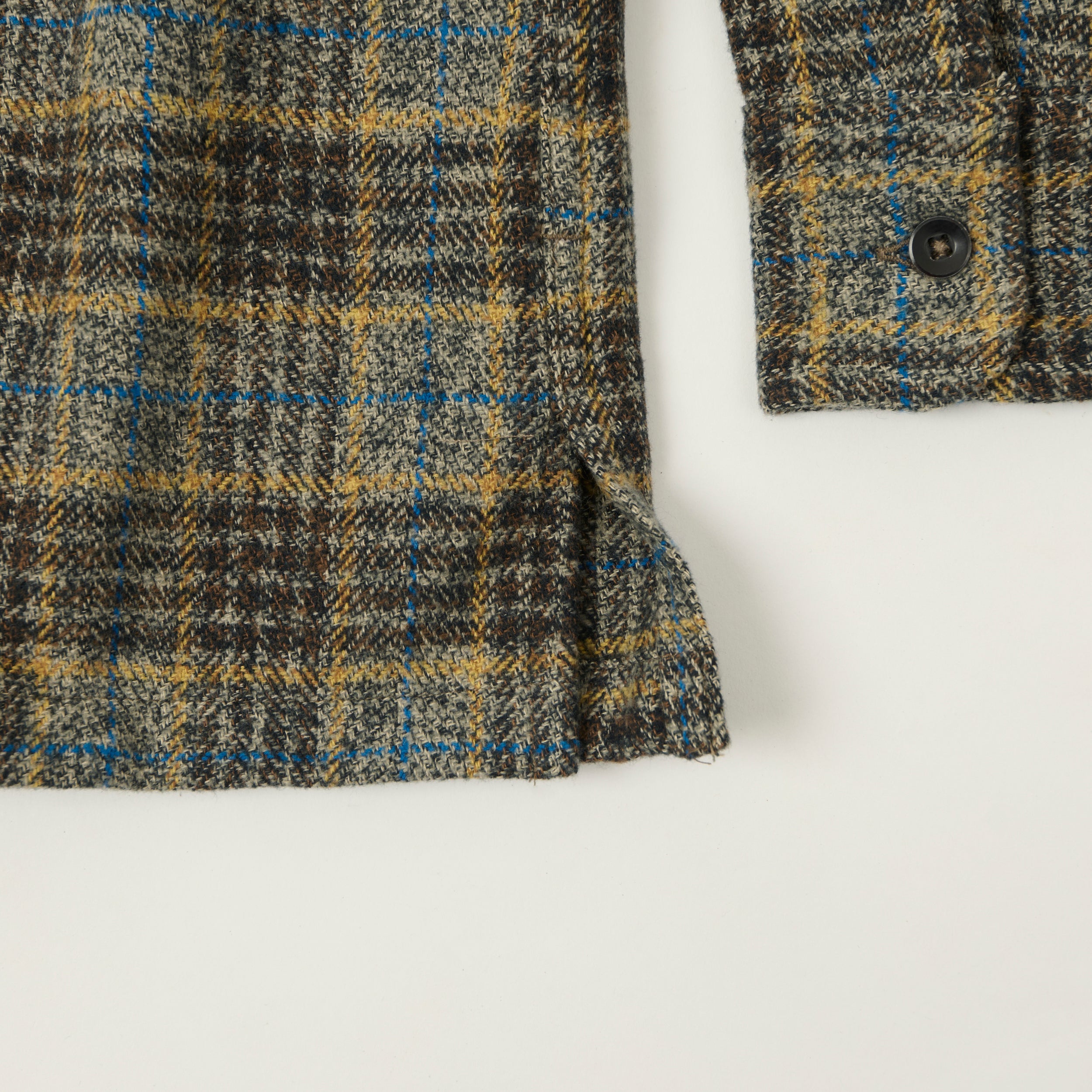 Big Yank 'Roger' Cotton Tweed Plaid Shirt - Grey