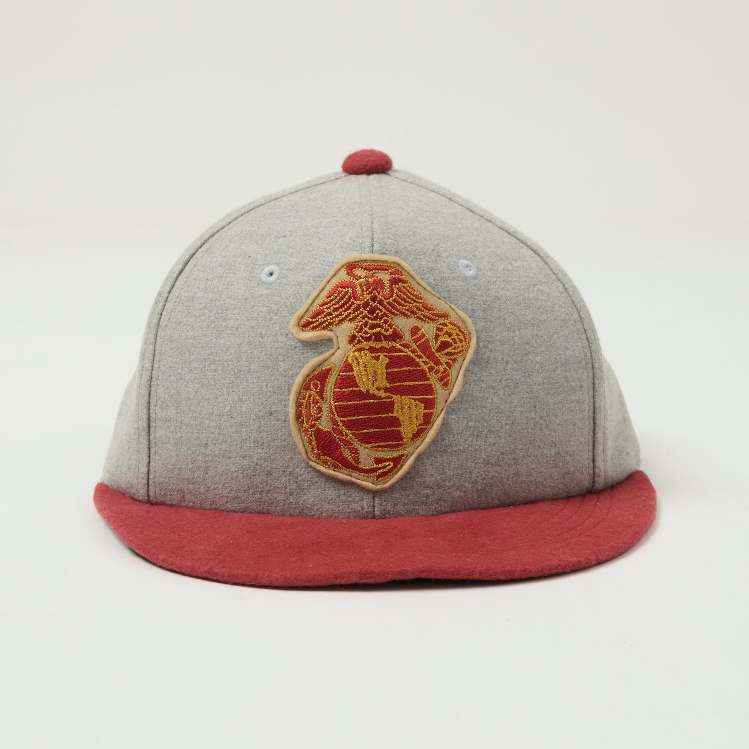 Buzz Rickson's U.S.M.C. Ball Cap - Heather Grey/Red