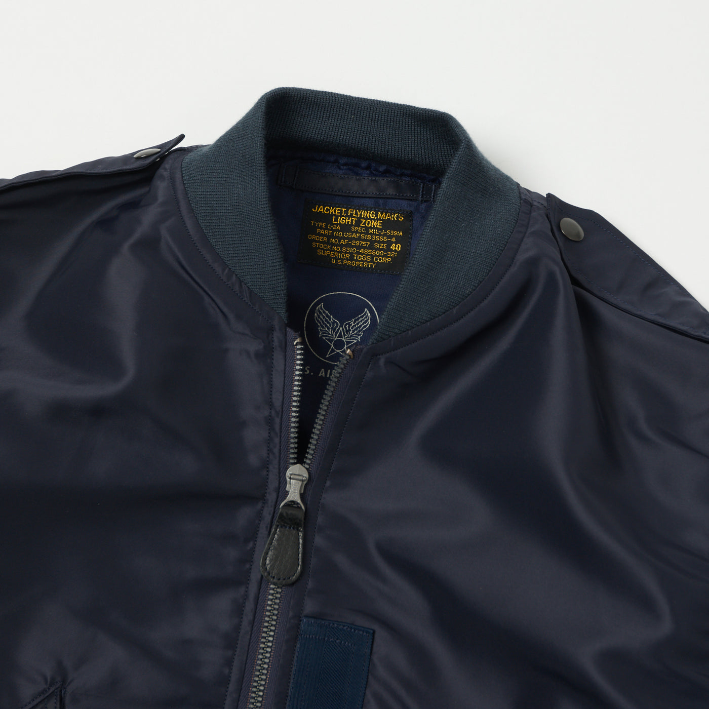 Buzz Rickson's L-2A 'Superior Togs' Flight Jacket - Navy