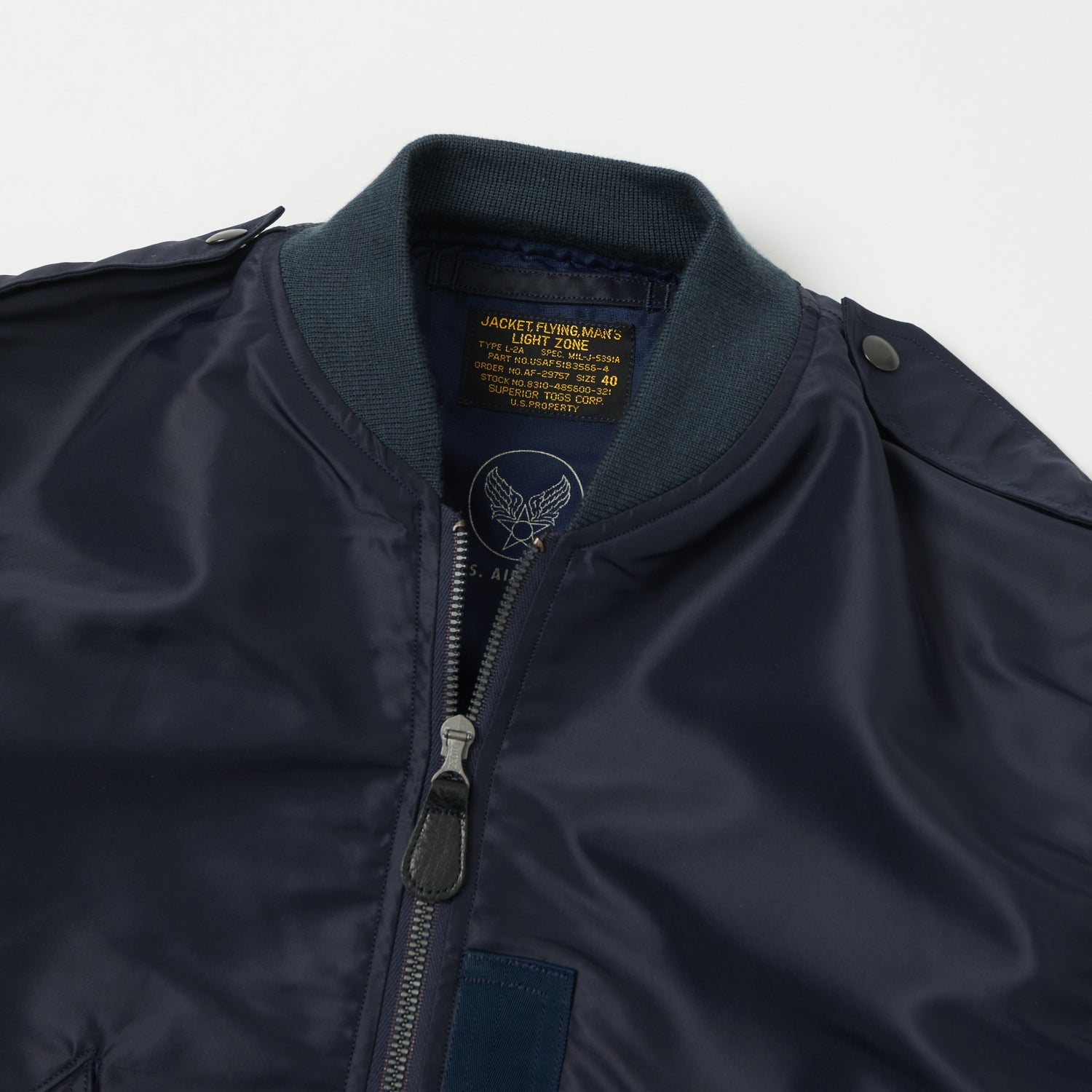 Buzz Rickson's L-2A 'Superior Togs' Flight Jacket - Navy