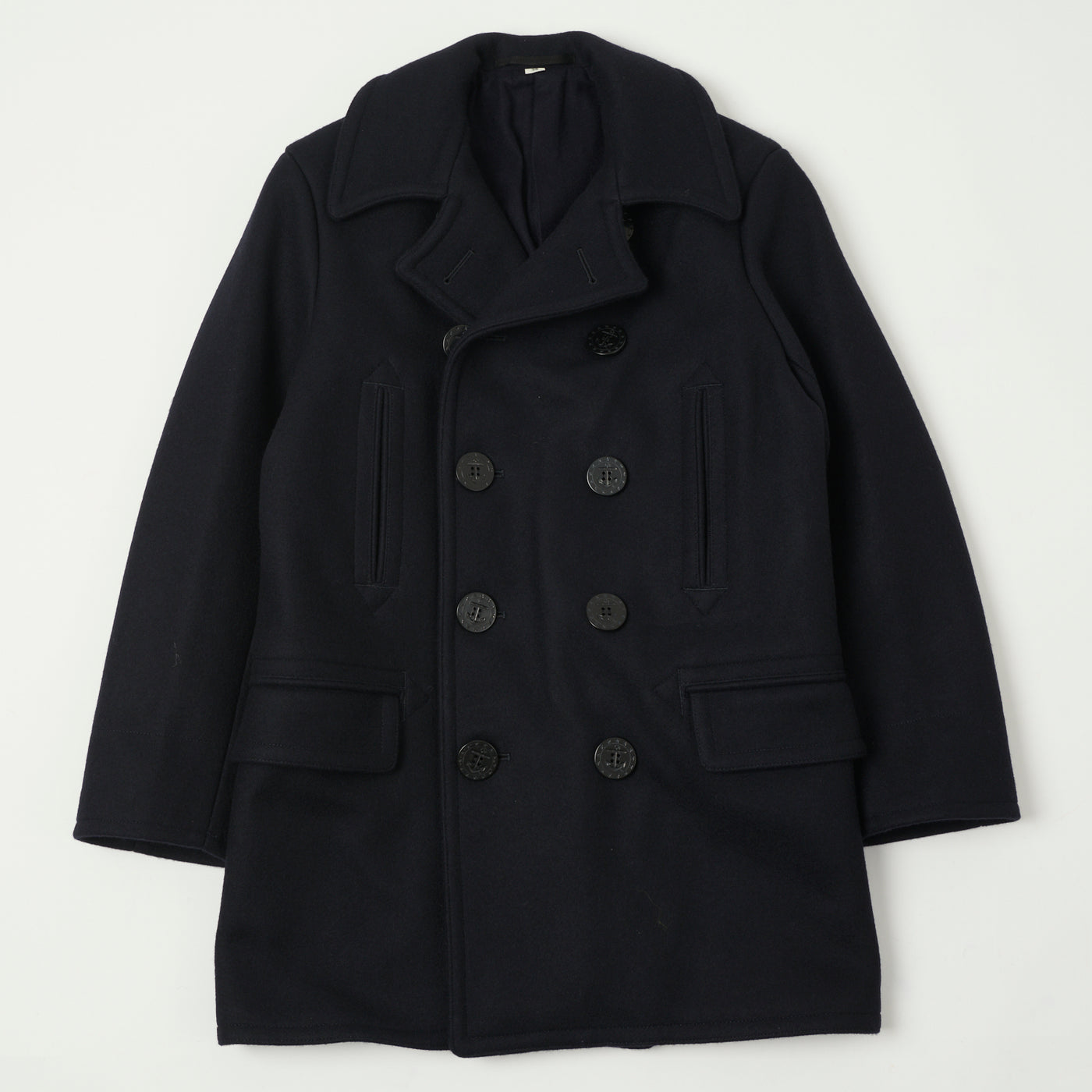 Buzz Rickson's U.S. Navy Long Pea Coat - Navy