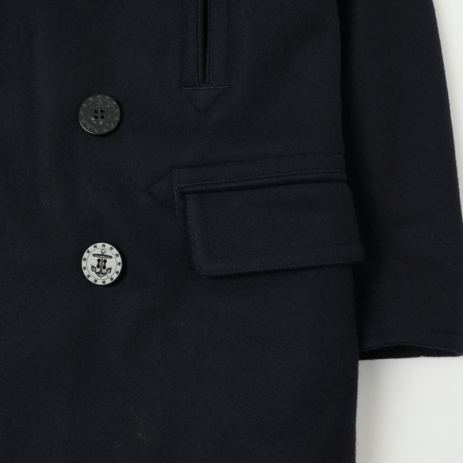Buzz Rickson's U.S. Navy Long Pea Coat - Navy