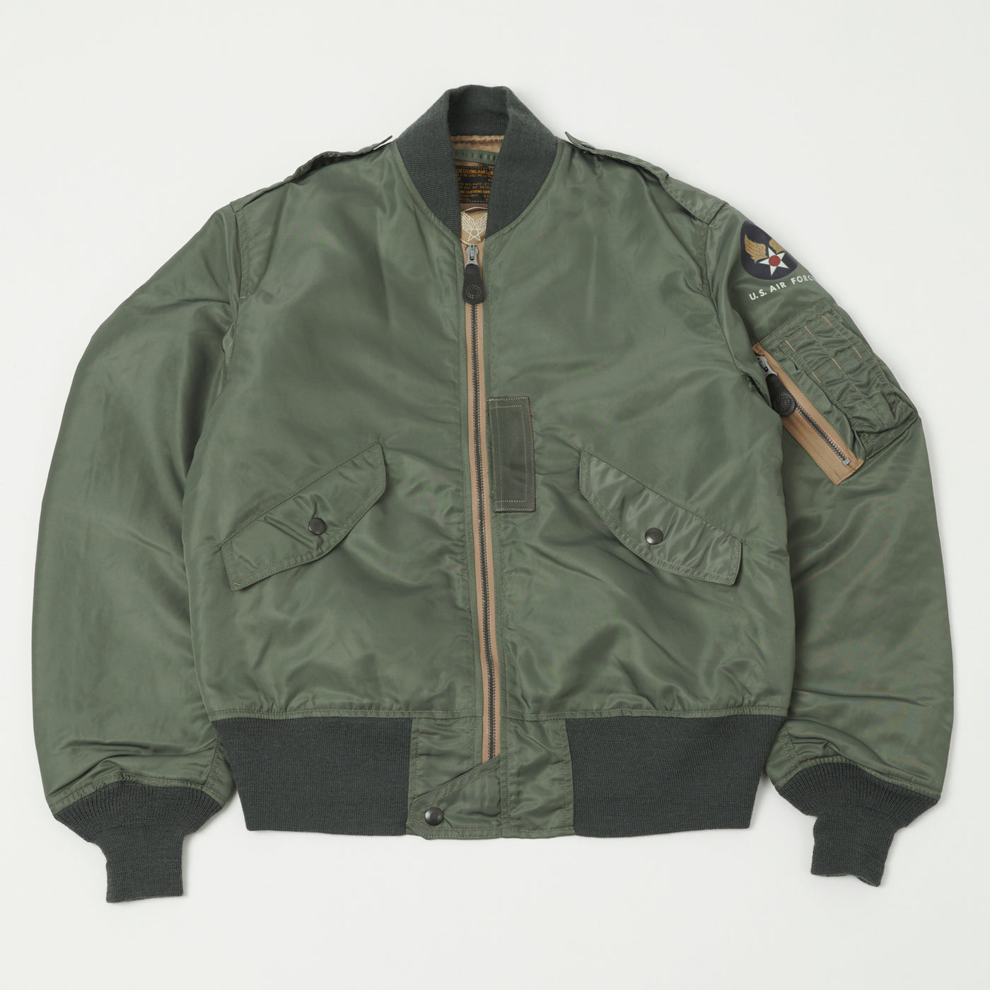 Buzz Rickson's L-2B 'Skyline' Light Weight Flight Jacket - Olive