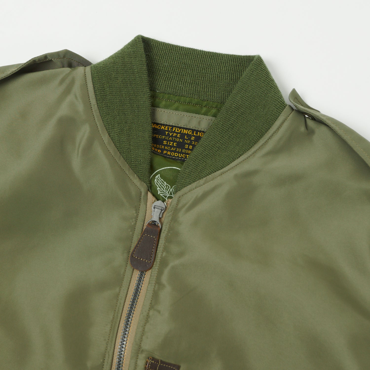 Buzz Rickson's L-2 'Reed Products Inc.' Flight Jacket - Olive Drab