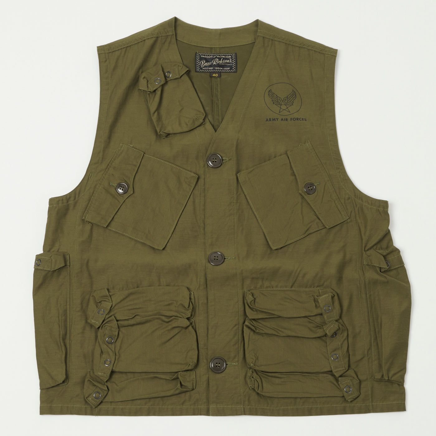 Buzz Rickson's U.S. Army C-1 Civilian Vest - Olive