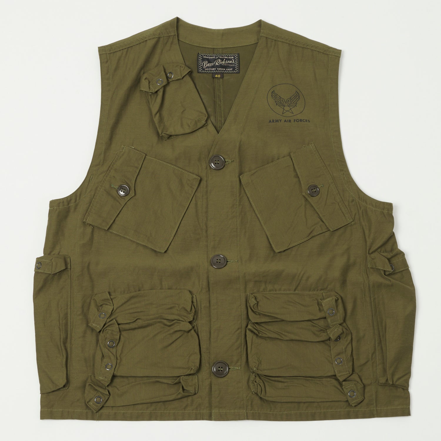 Buzz Rickson's U.S. Army C-1 Civilian Vest - Olive