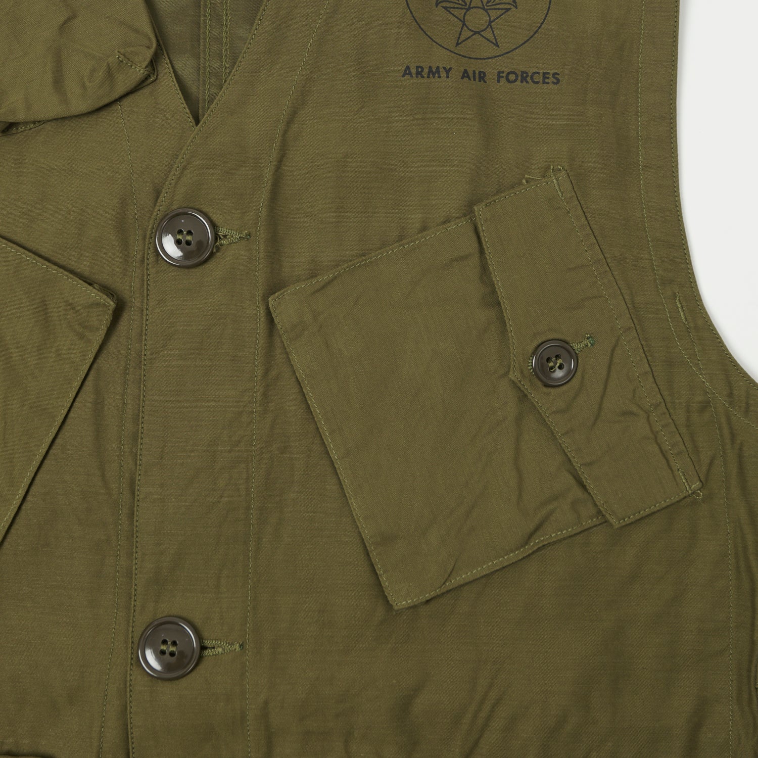Buzz Rickson's U.S. Army C-1 Civilian Vest - Olive
