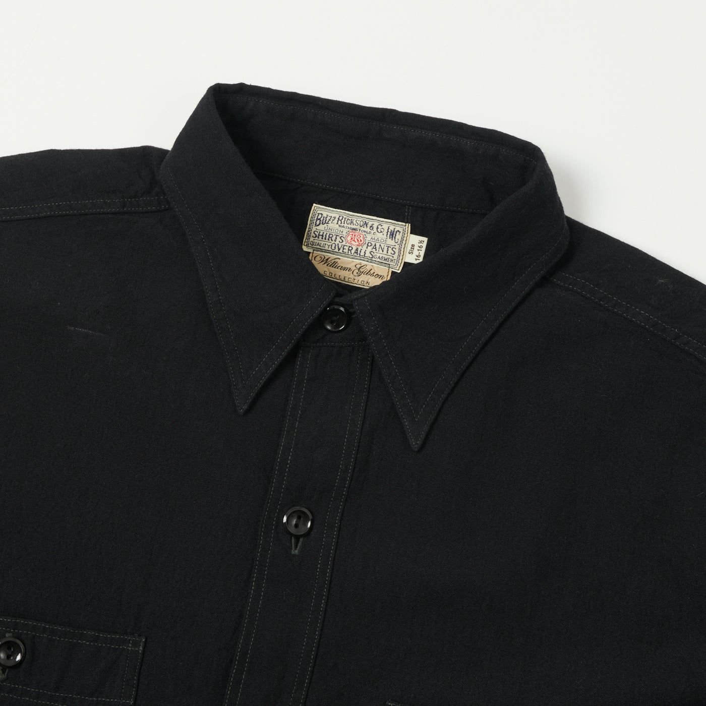 Buzz Rickson's x William Gibson Chambray Work Shirt - Black