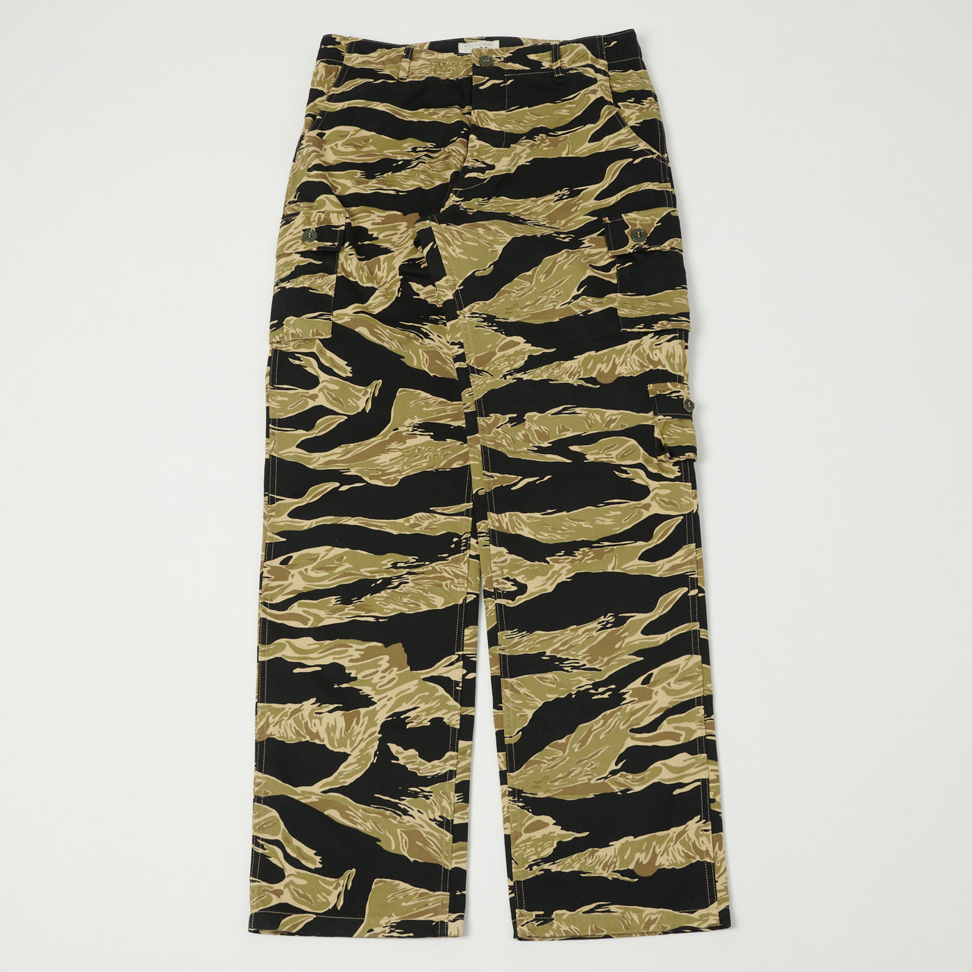 Buzz Rickson's Gold Tiger Stripe Camo Trouser - Black