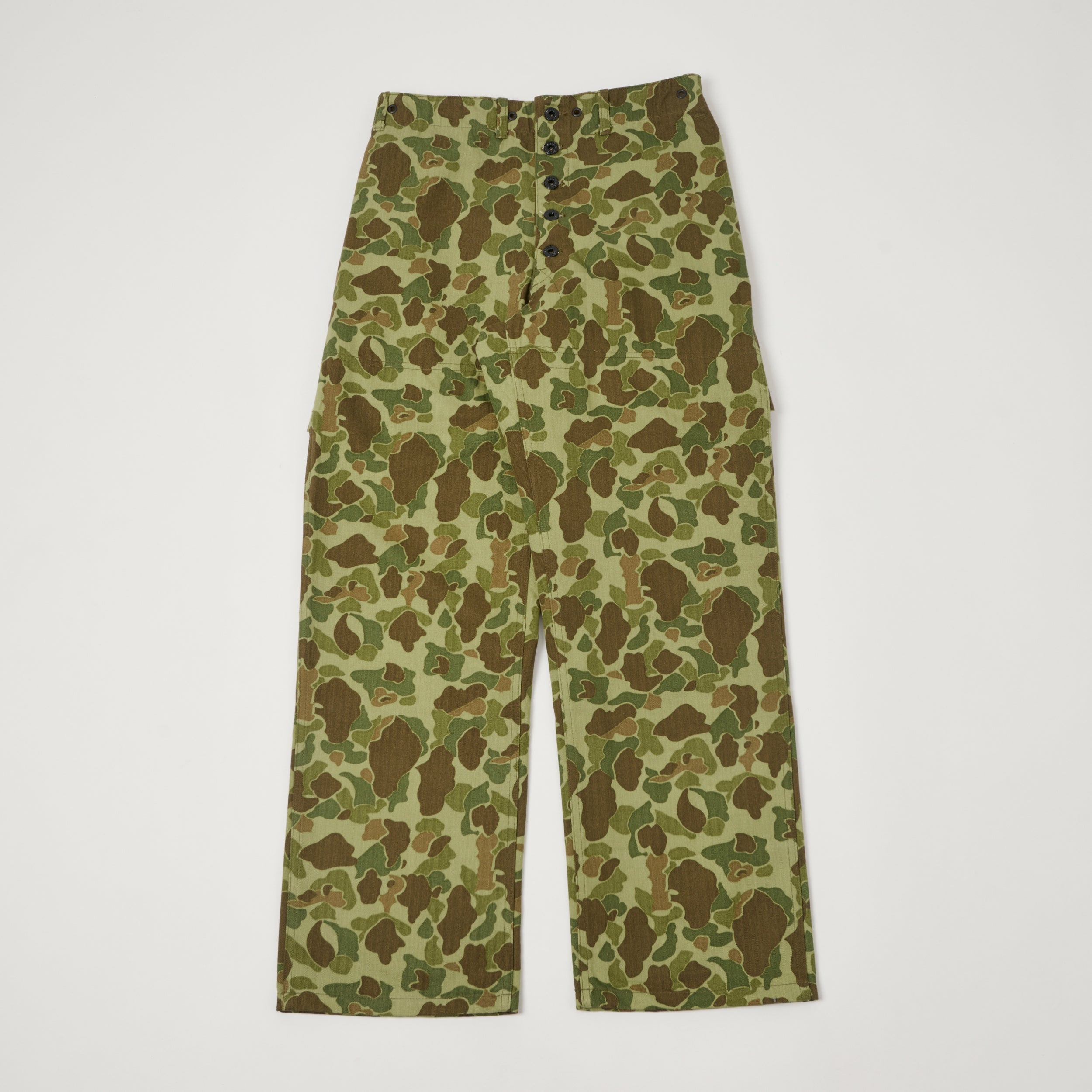 Buzz Rickson's U.S.M.C P-44 Herringbone Twill Trousers - Frogskin Camo