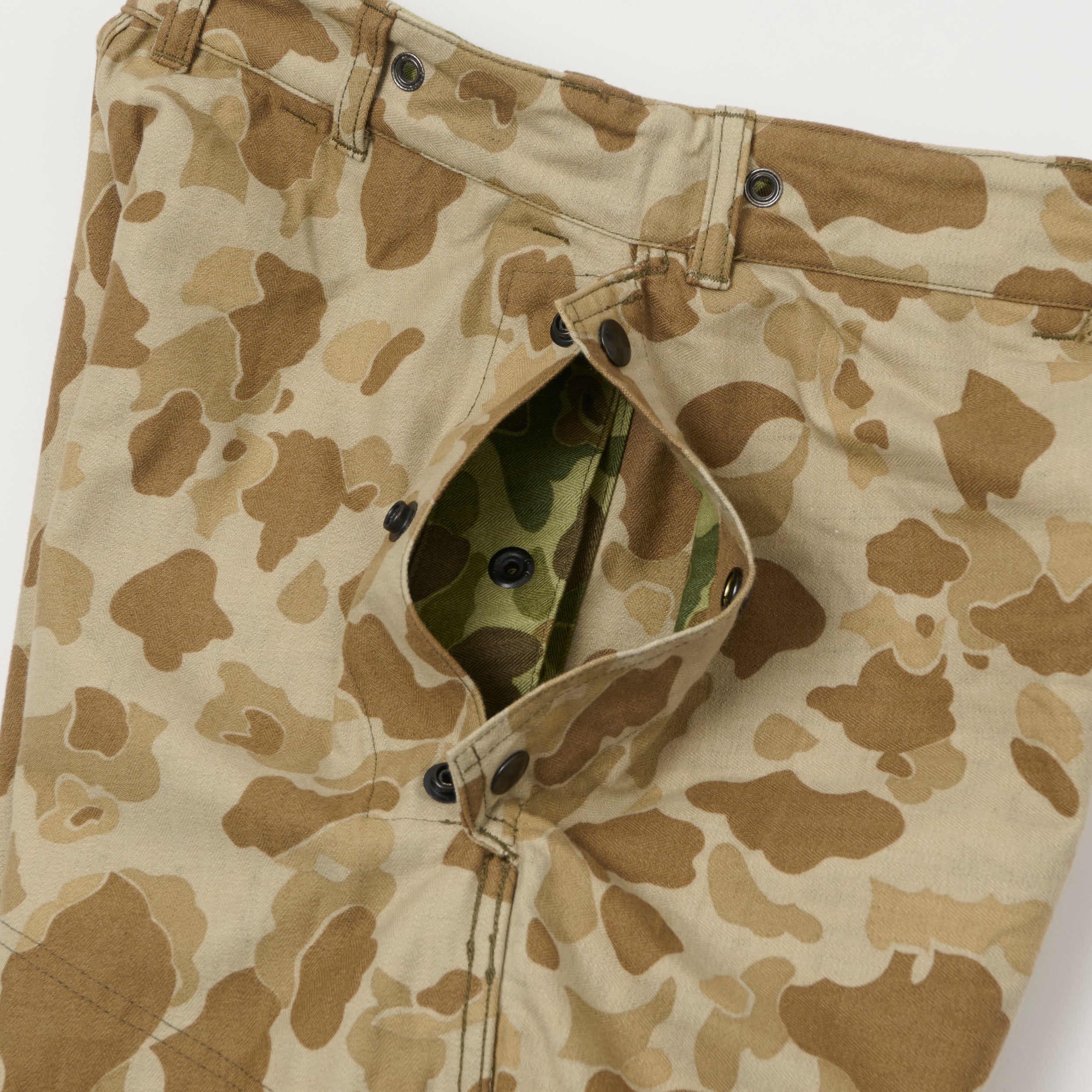 Buzz Rickson's U.S.M.C P-44 Herringbone Twill Trousers - Frogskin Camo