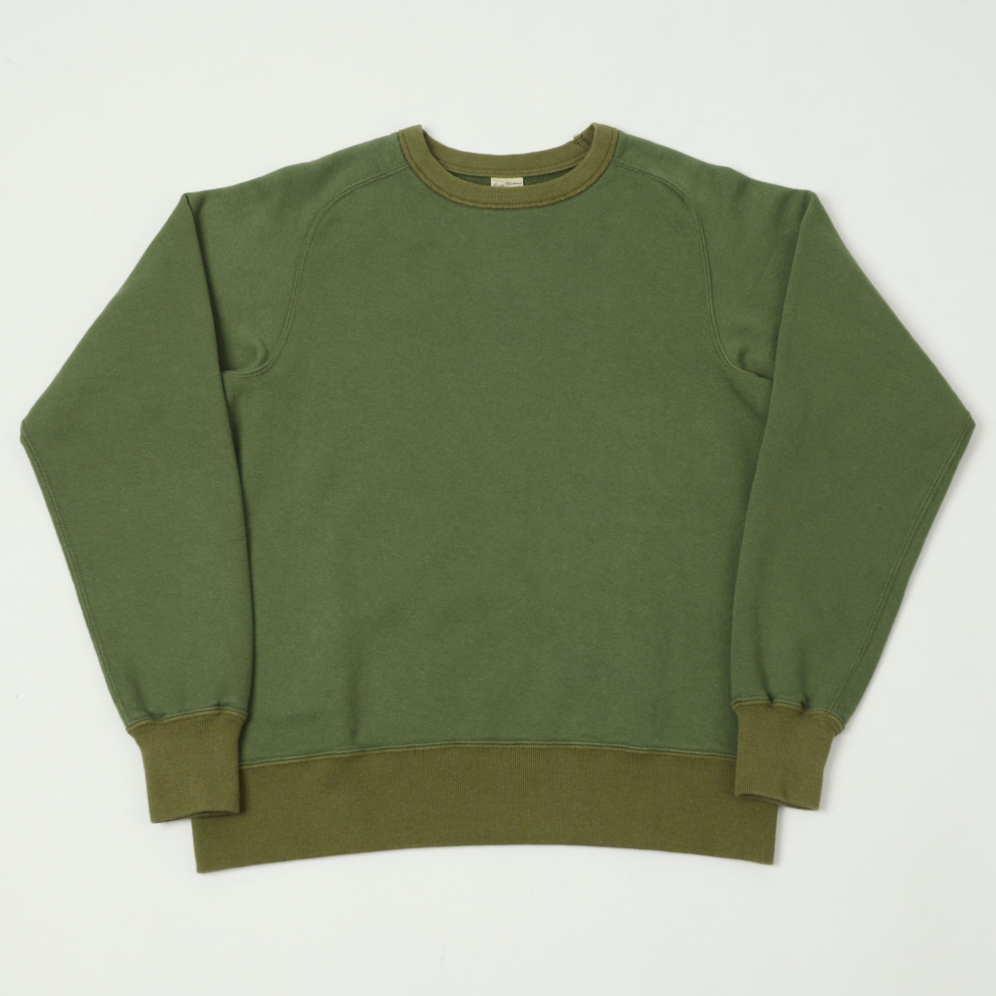 Buzz Rickson's Raglan Sleeve Freedom Sweatshirt - Olive