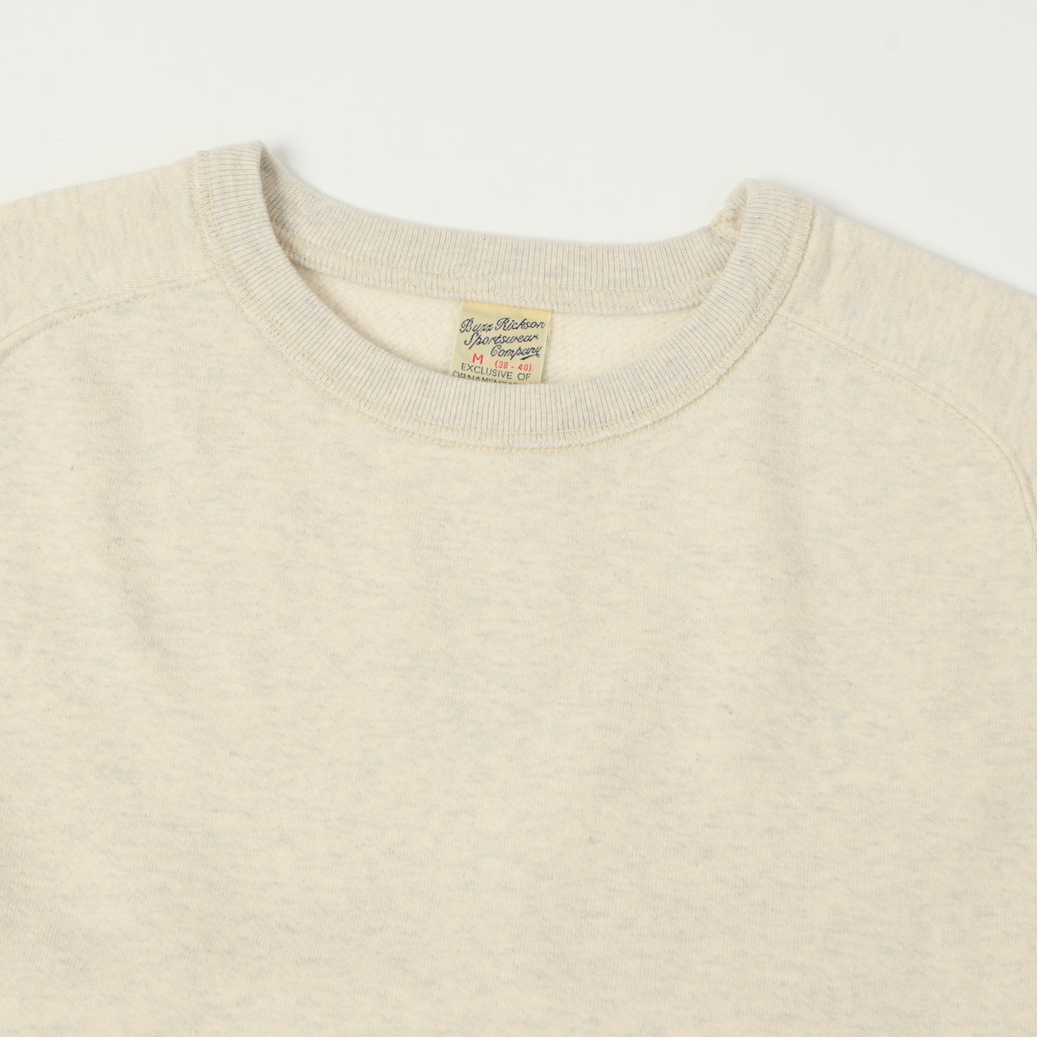 Buzz Rickson's Raglan Sleeve Freedom Sweatshirt - Oatmeal