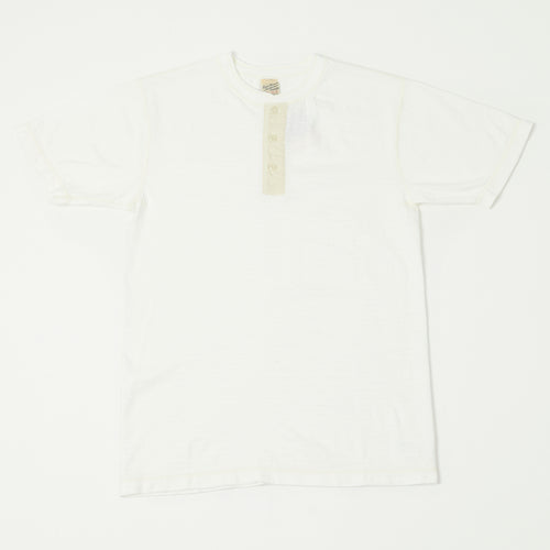 Buzz Rickson's Slub Henley T-Shirt - White