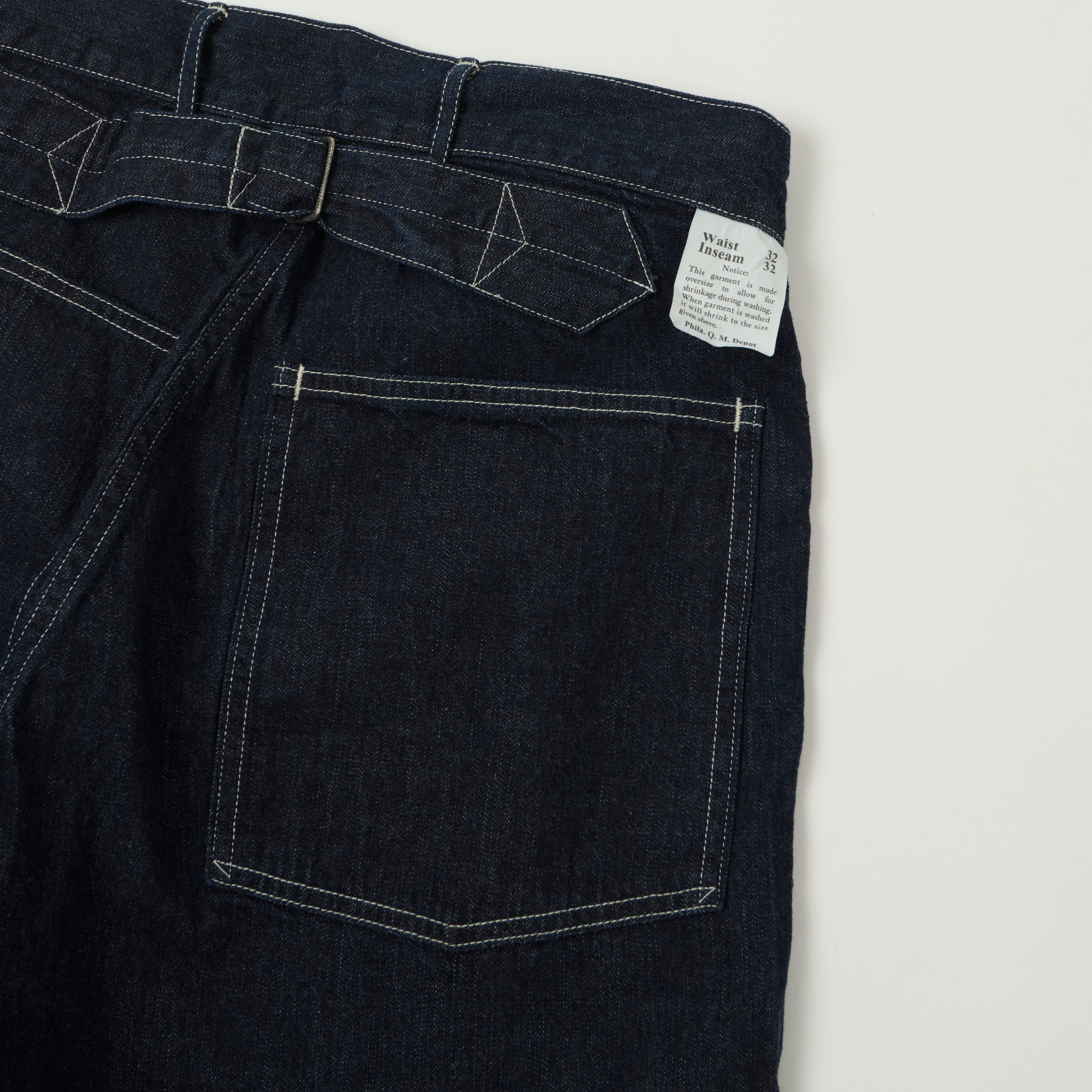 Buzz Rickson's U.S. Army Denim Work Trousers - One Wash